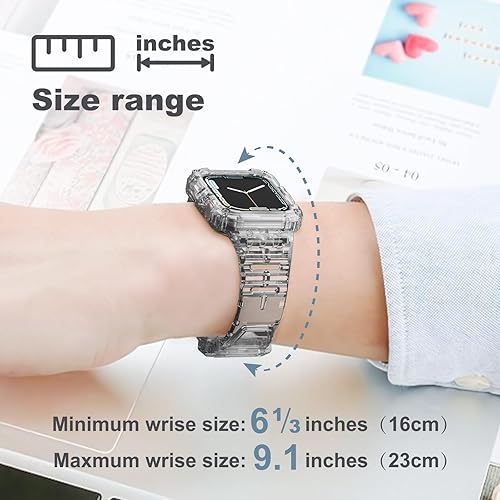 Miniatura 4 de Paquete de 2 correas compatibles con Apple Watch de 1.496 pulgadas, 1.575 pulgadas, 1.614 pulgadas, 1.654 pulgadas, 1.732 pulgadas, 1.772 pulgadas,