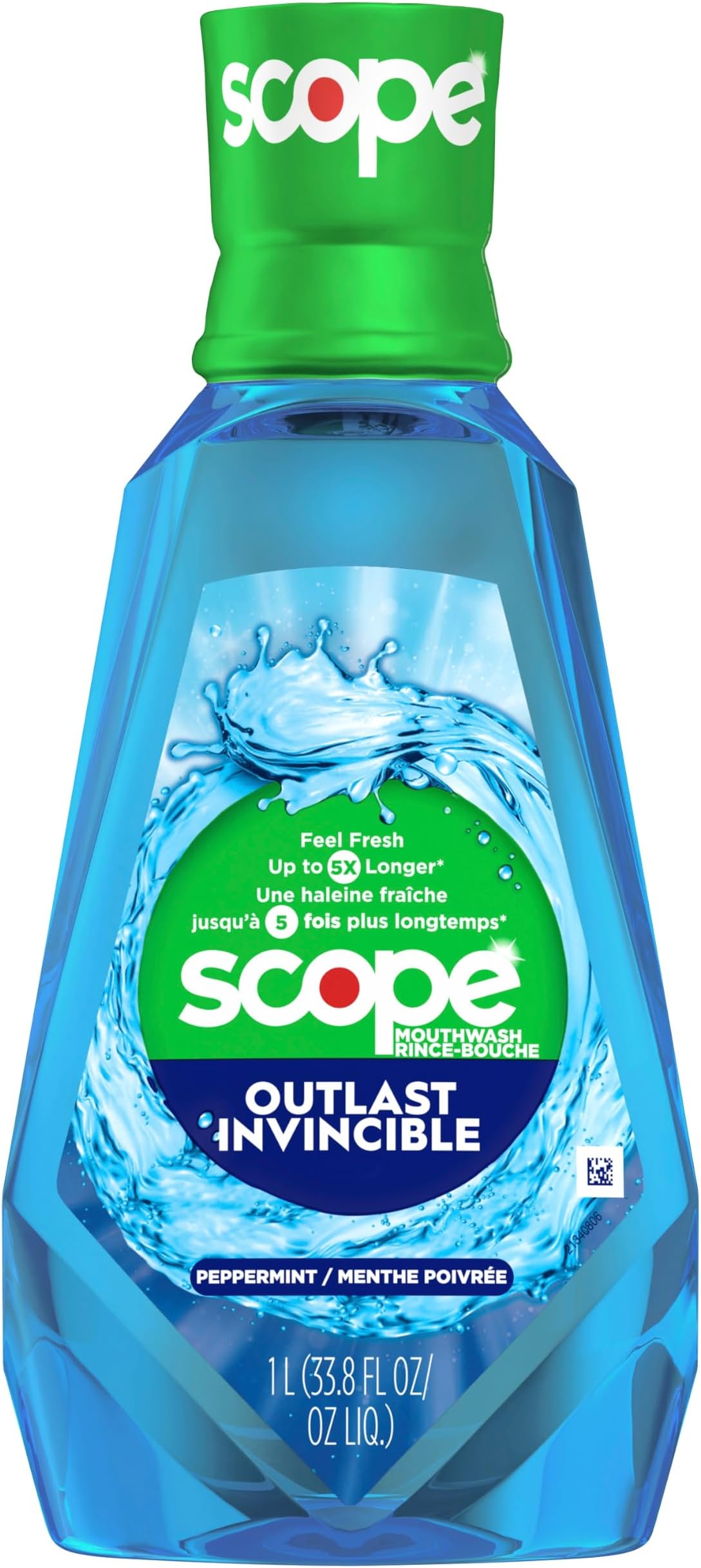 Scope Outlast Mouthwash, Long Lasting Peppermint, 1 L (SG_B019FGCOW6_US)