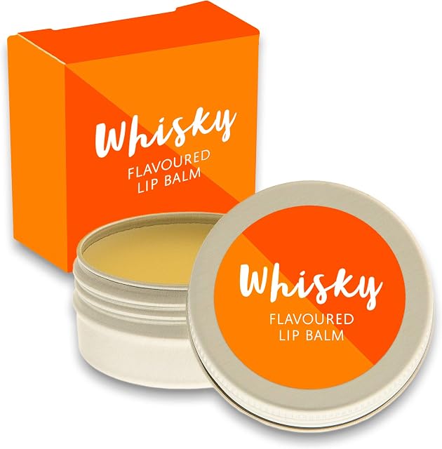 Whisky Flavour lip balm  Whiskey Gifts for men  whiskey gift sets for men  Birthday gifts for him  mens gifts  stocking fillers under 5 pounds. Beeswax Lip Balm
