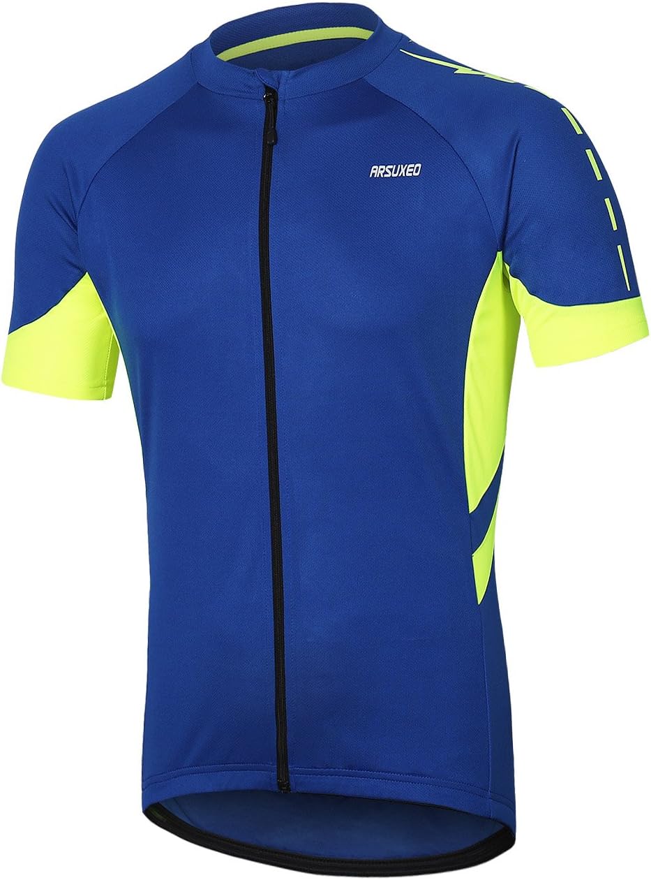 Men's Short Sleeves Cycling Jersey Bicycle Biking Bike Shirt 636