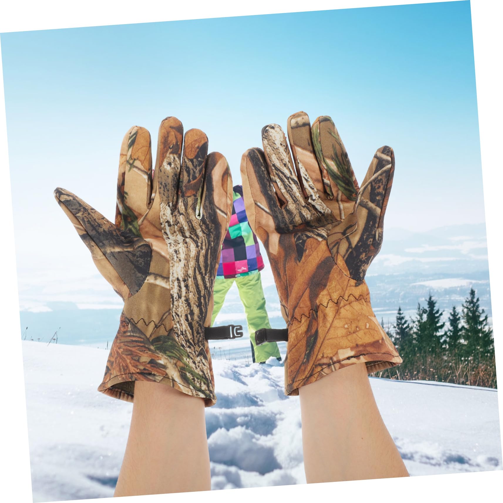 ERINGOGO Guantes de Caza Impermeables y Antideslizantes con Forro Polar para Hombre Guantes de para Exteriores Resistentes al Agua Frío para Invierno