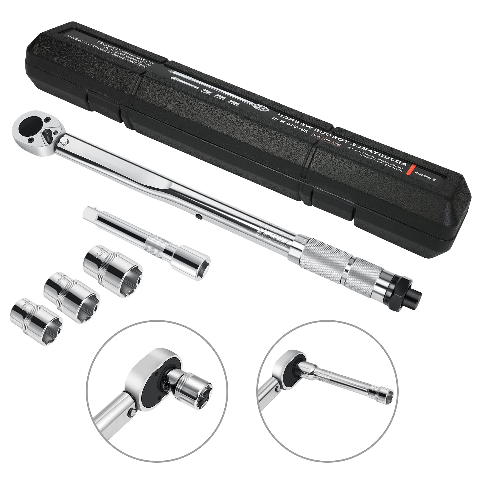 Buy Ratcheting Torque Wrench 28210Nm High Precision, 1/2" Square