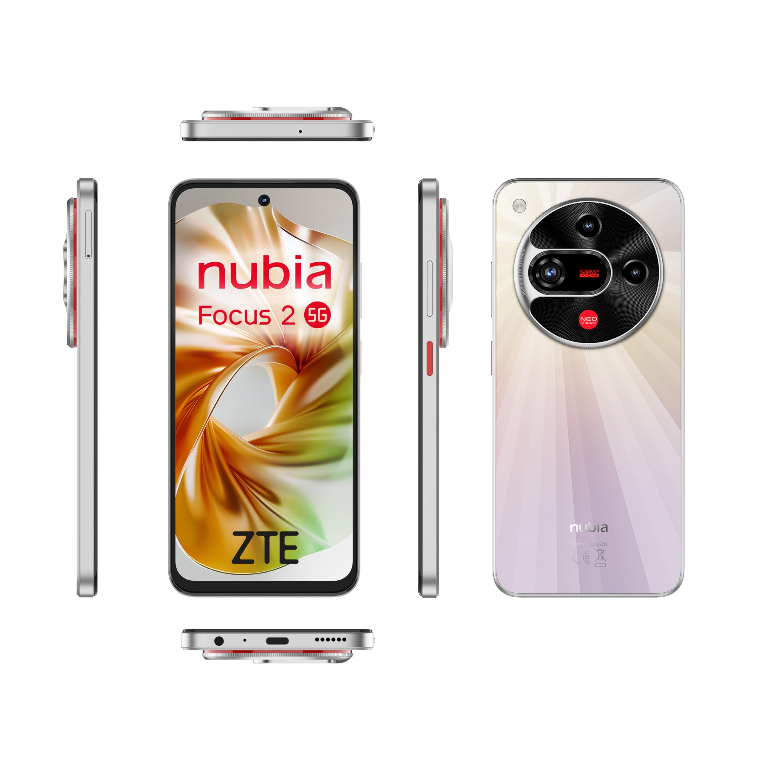 ZTE Nubia Focus 2 5G Kilitli Akıllı Telefon, AI, 8GB+256GB, 6,7