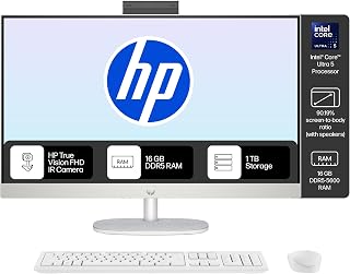HP All-in-One, Intel Core Ultra 5 125U (16GB DDR5,1TB SSD) IPS, 300 nits, Anti-Glare, 27inch(68.6cm) FHD, Win11, M365, Off... Price In India
