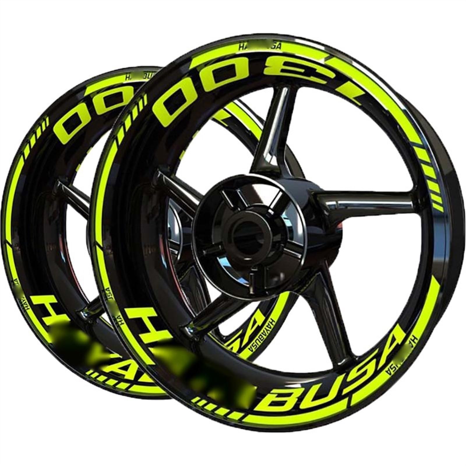 Sjhyll 3 For S&Uzuki For Hayabusa 1300 Motorcycle Sticker Wheel Rim Decal Wheel Stickers(3)