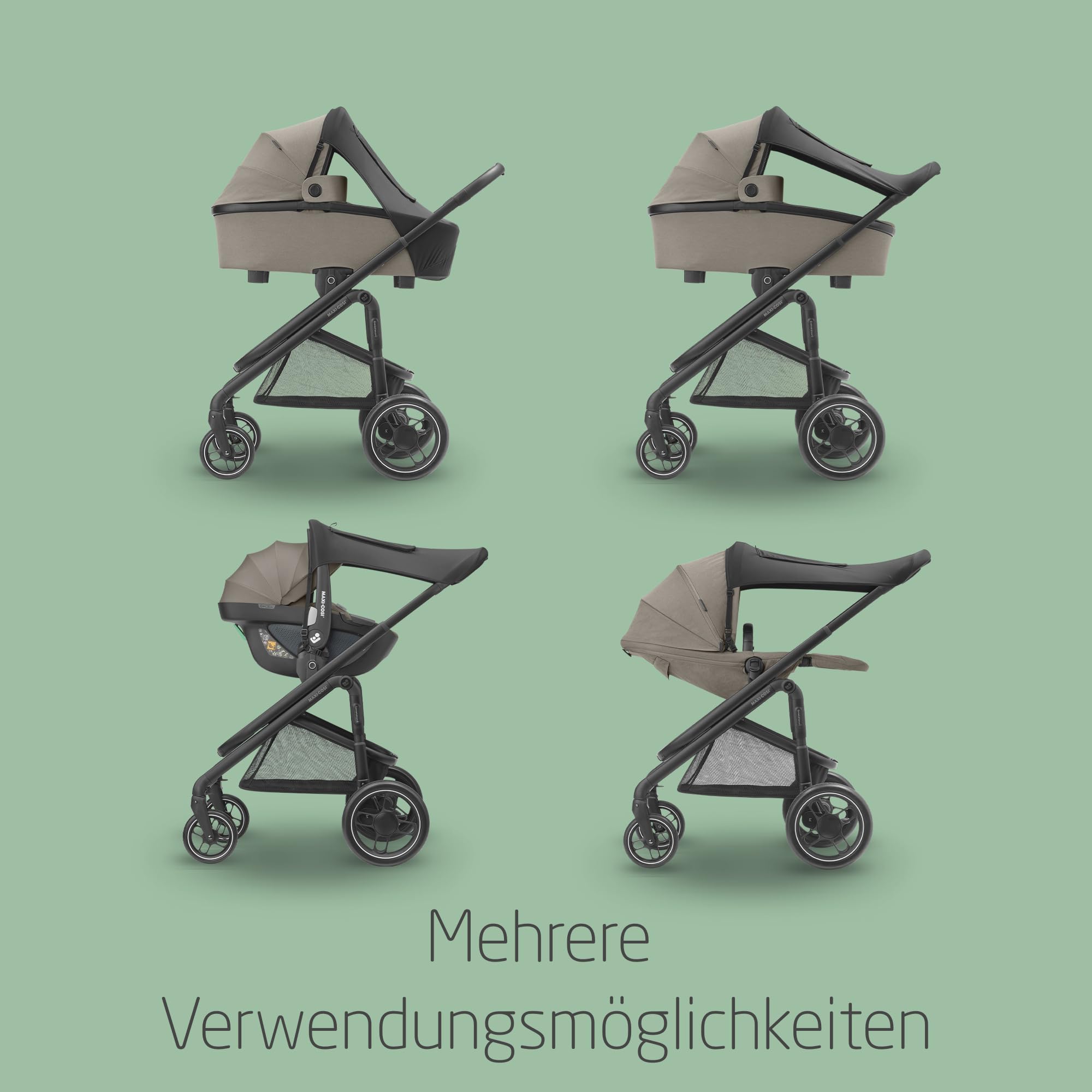 Maxi-Cosi Sonnenverdeck, USF 50+, Baby-Sonnenschutz, Schwarz