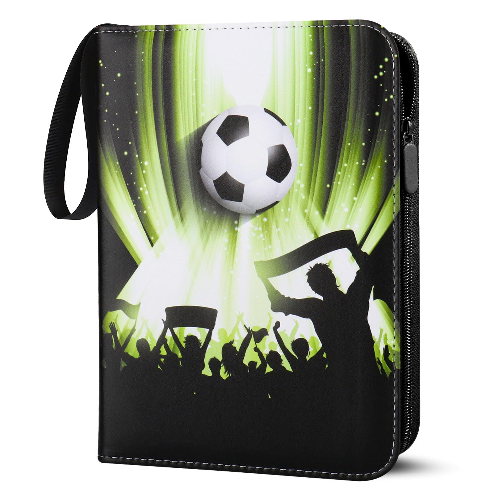 Classeur Carte Football,50 Pages Porte Carte Pochette 400 Cartes Pu Transparent Et Etanche Album Carte Pour Jouer Cartes Jeu Carte Un Cadeau Pour Enfants