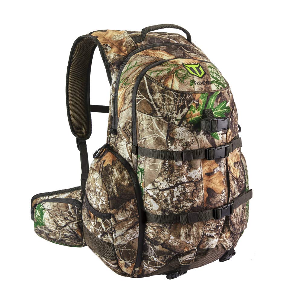 TIDEWE Hunting Backpack, Waterproof Camo Hunting Pack with Rain Cover,  Durable Large Capacity Hunting Day Pack for Rifle Bow Gun (Realtree Edge  Next