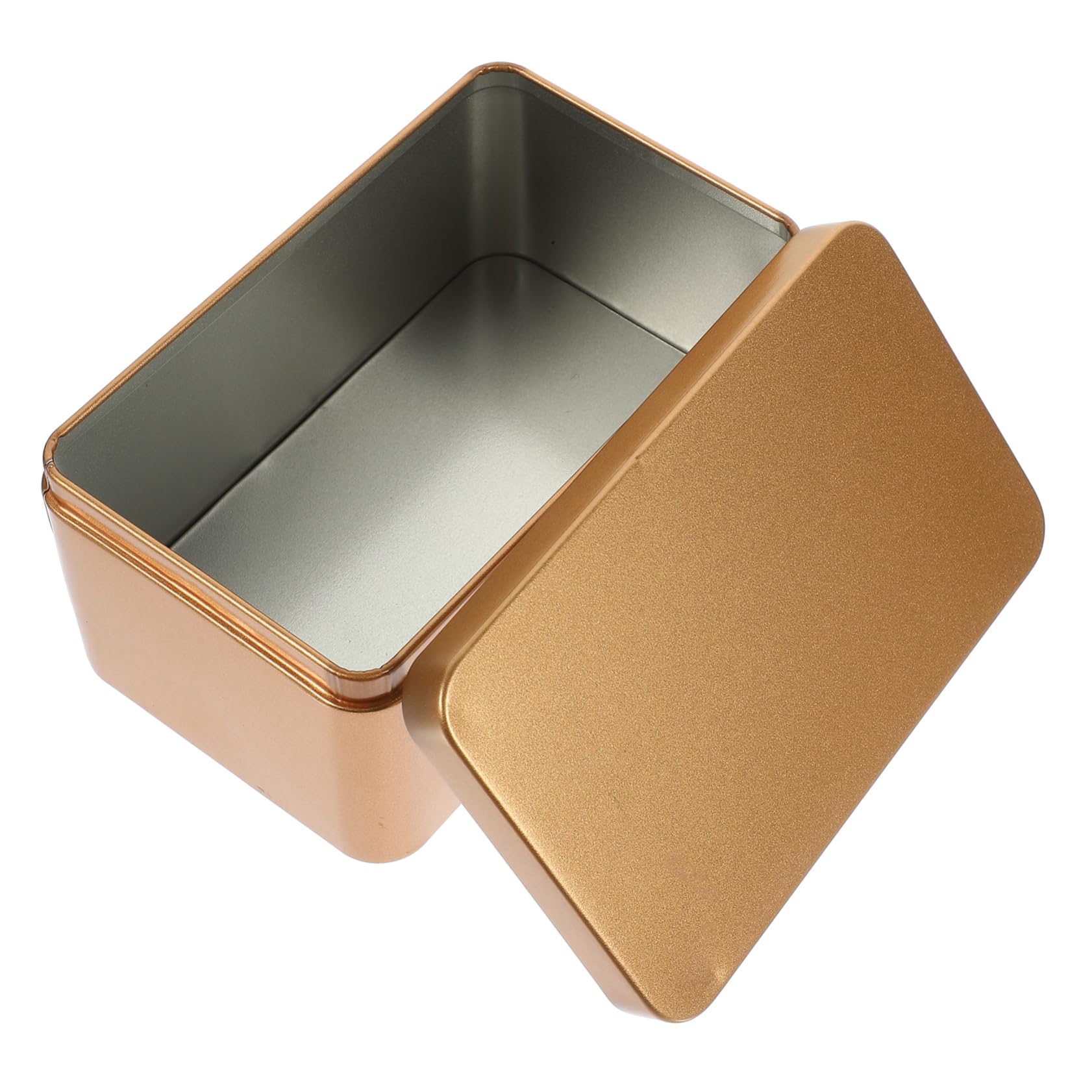 Ciieeo 2pcs Box Candies Organizer Box Mini Portable Tea Leaf Storage Tinplate Home Organizer Smooth Edges Decorative