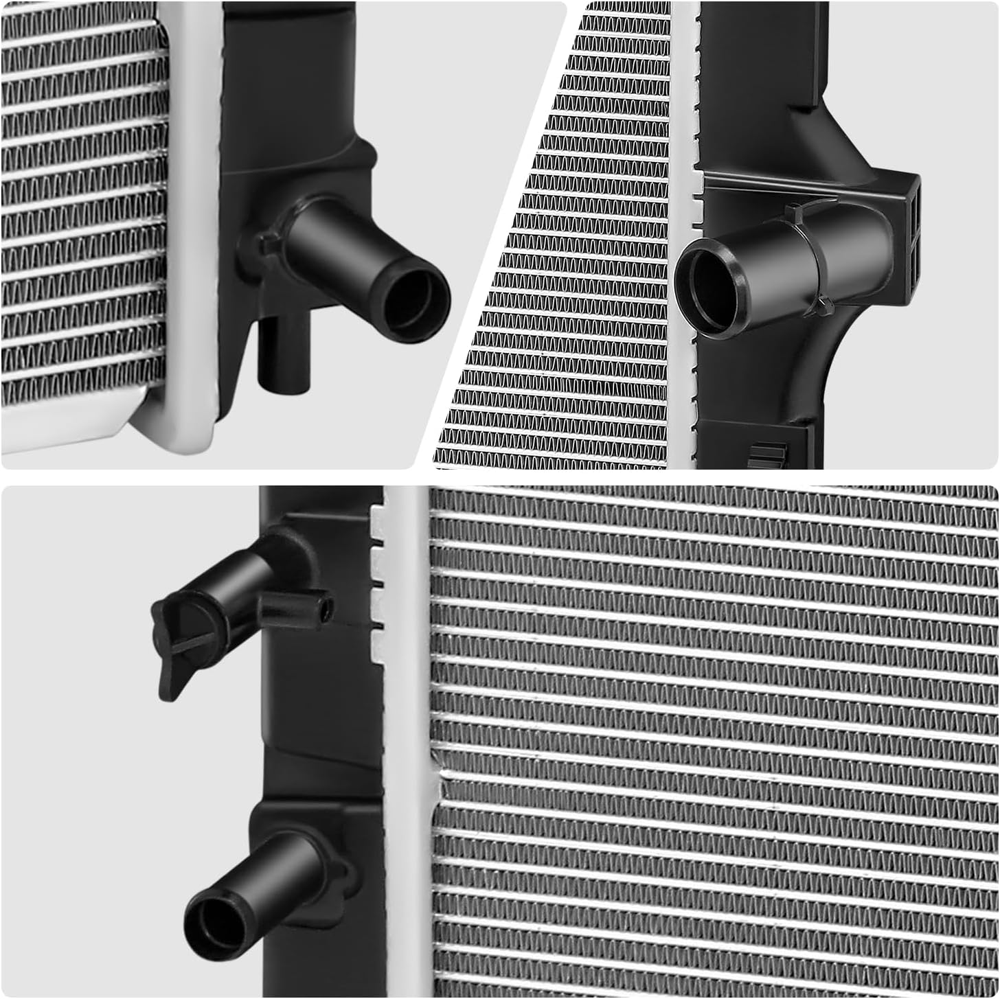 DNA MOTORING OE Style Aluminum Core Radiator Compatible with Toyota Prius C 2012-2018, 1640021330, OEM-RA-13319