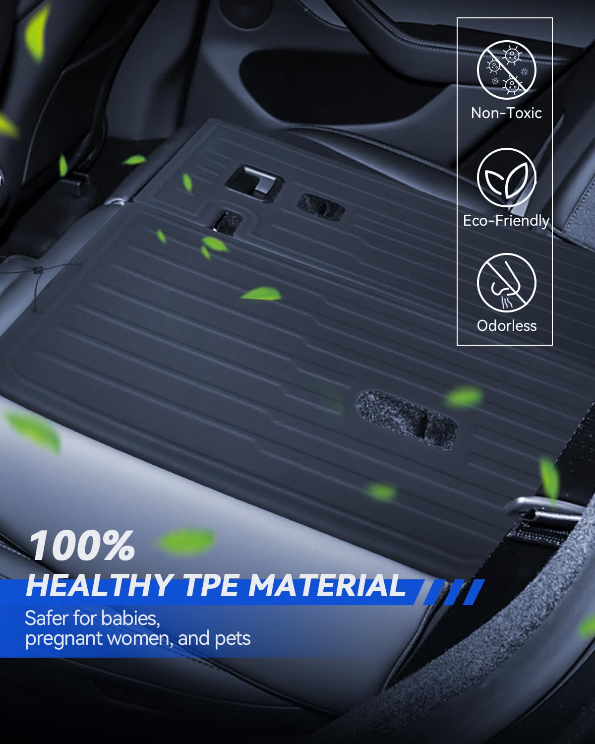 Coprisedile per la seconda fila per Tesla Model Y 2025-2026 Juniper, TPE impermeabile e antiscivolo per tutto il tempo, copertura per sedile posteriore Tesla Model Y Juniper accessorio