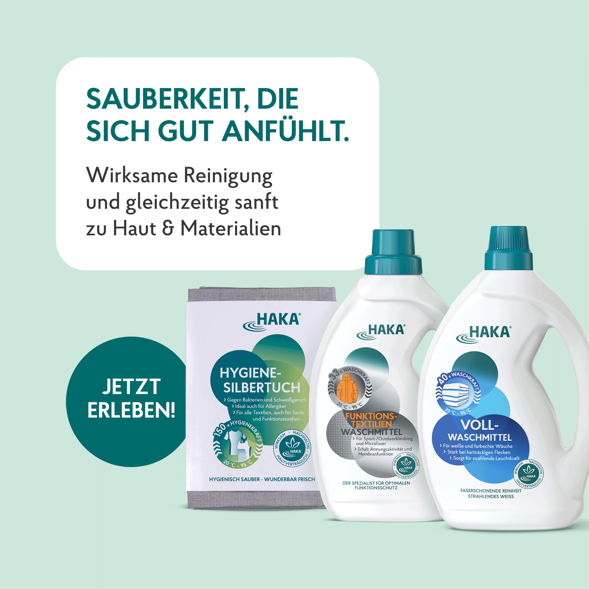 HAKA Colorwaschmittel flüssig Nachfüller 5L (100 WL), Farbschutz