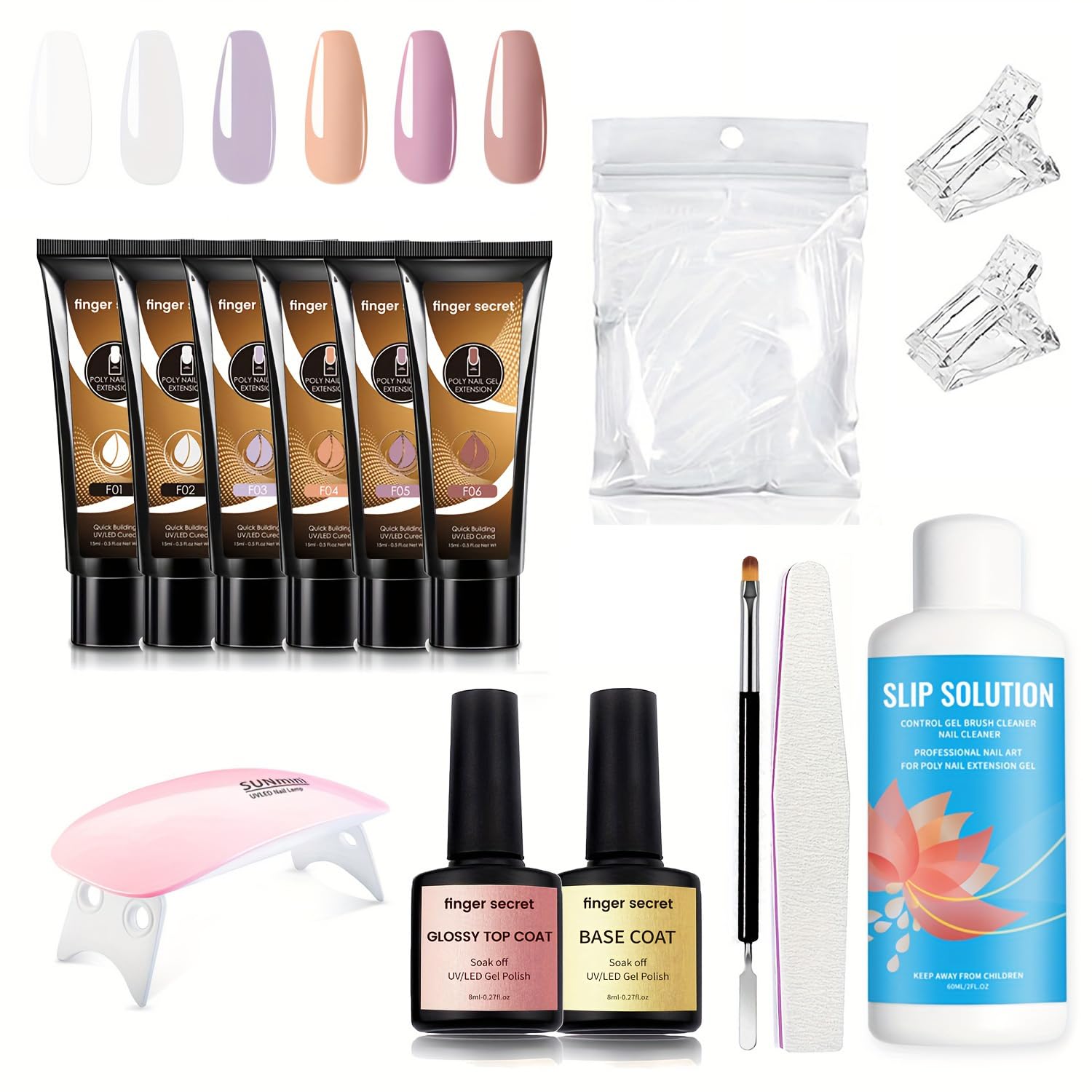 ネイルアート用品(筆など) starter gel nail kit Amazon.com: ROSALIND Poly Nail Gel Kit -8 Colors + Nail Art