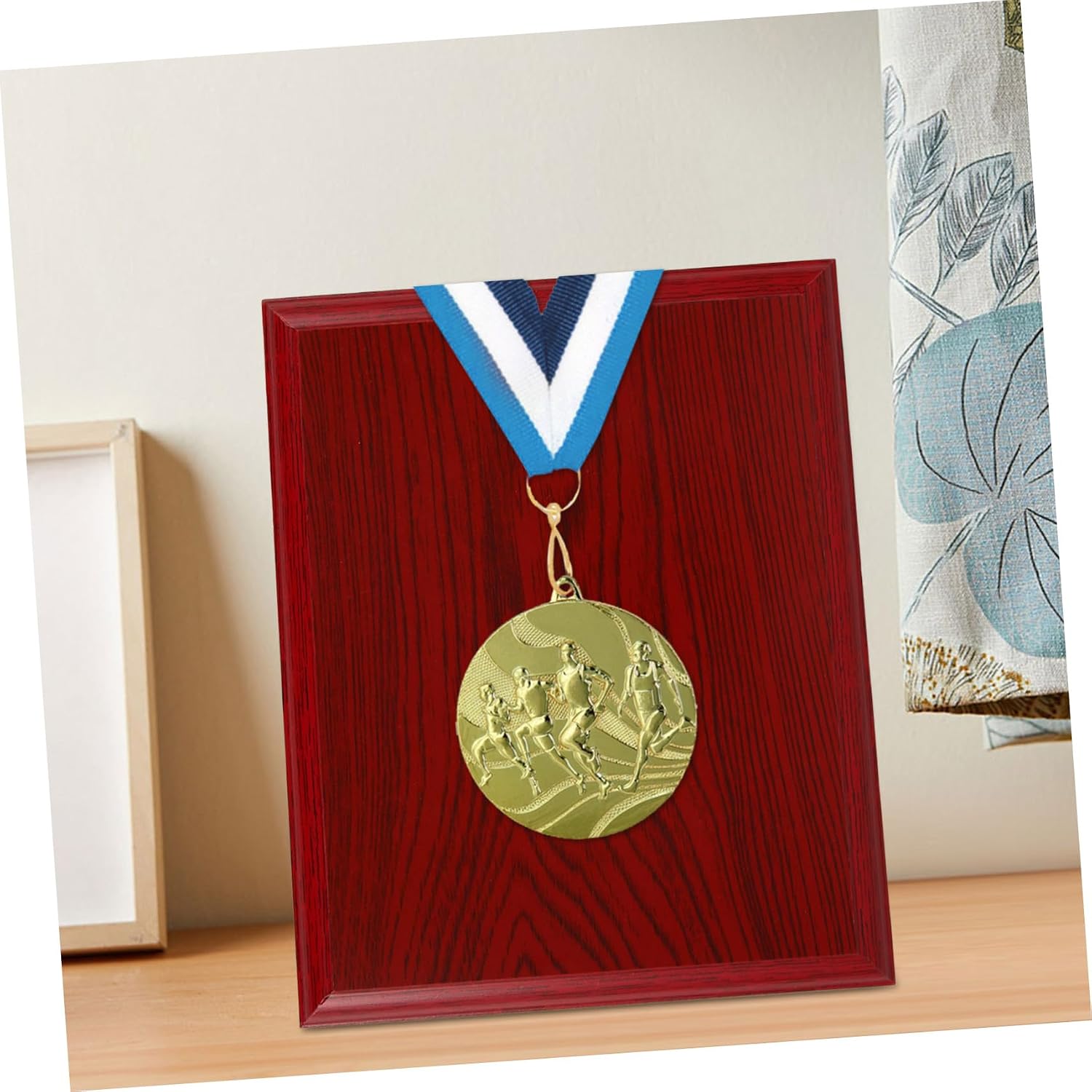 Toddmomy Medal Wooden Base Medal Holder Display Holder Display Hanger Showcase Display Medal Badge Award Displays
