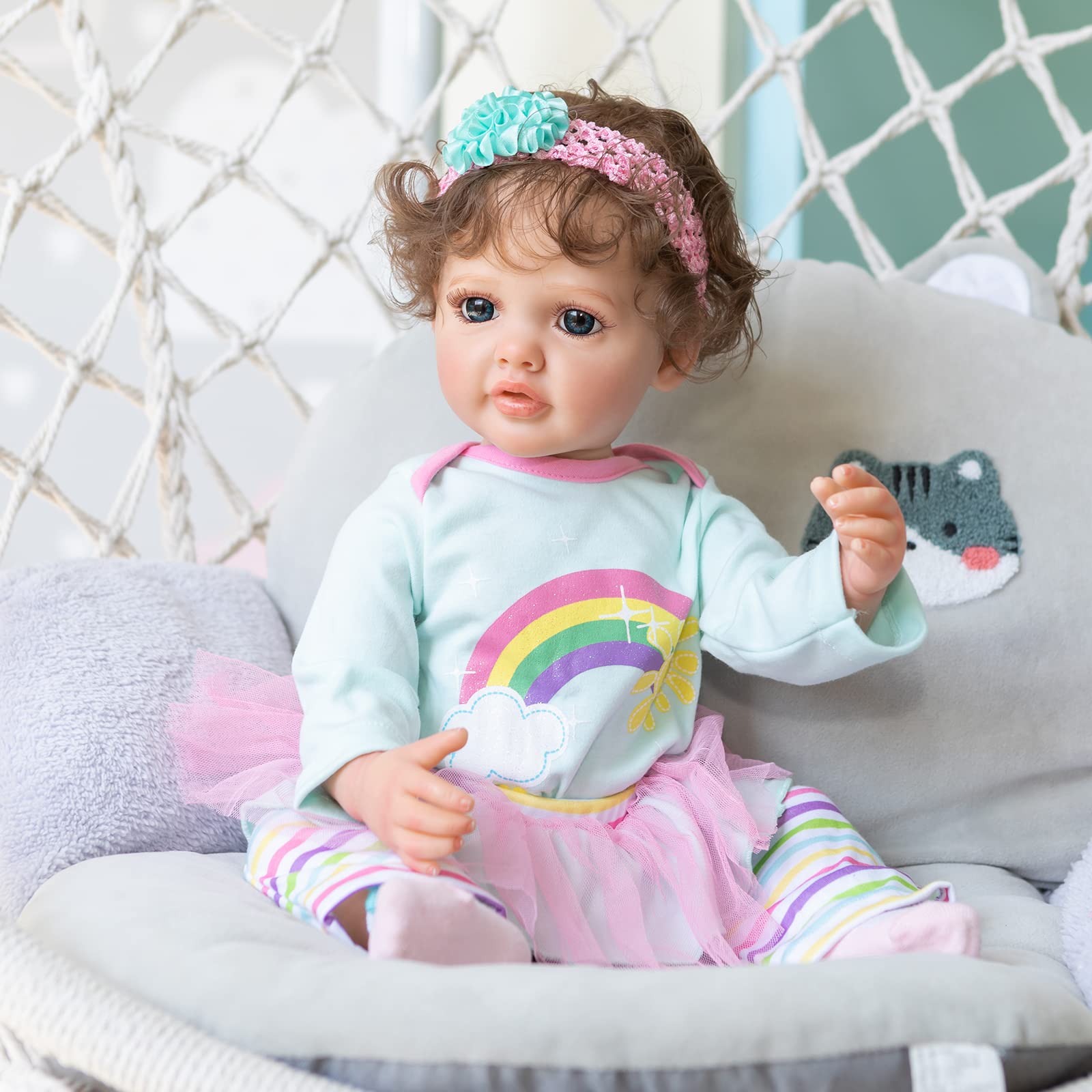 Amazon.co.jp: リボーンドール22インチ加重赤ちゃんリアルなリボーン