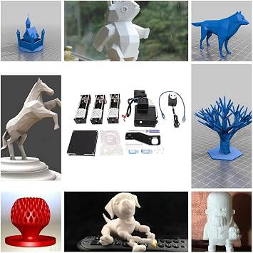 FDM Mini 3D Printer, Fully Assembled Auto Leveling 3D Printer Kit, High Print Precision Uniform Heating Printer with Unique Button System for Kids Beginners US Plug
