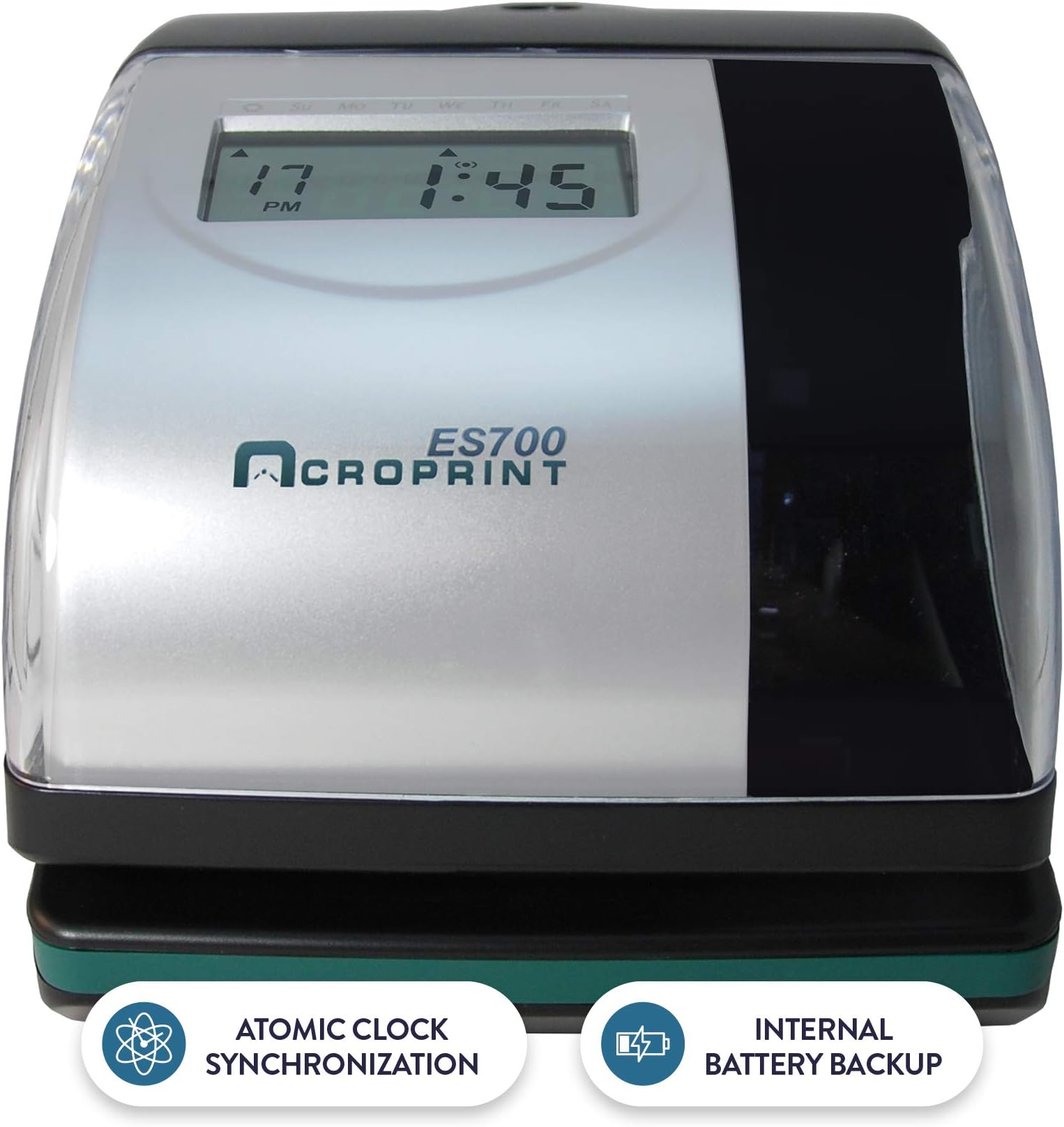AcroprintElectronic Time Recorder, Accommodates Right or Left-Hand Time Cards, Selectable Hour Format (RM500)