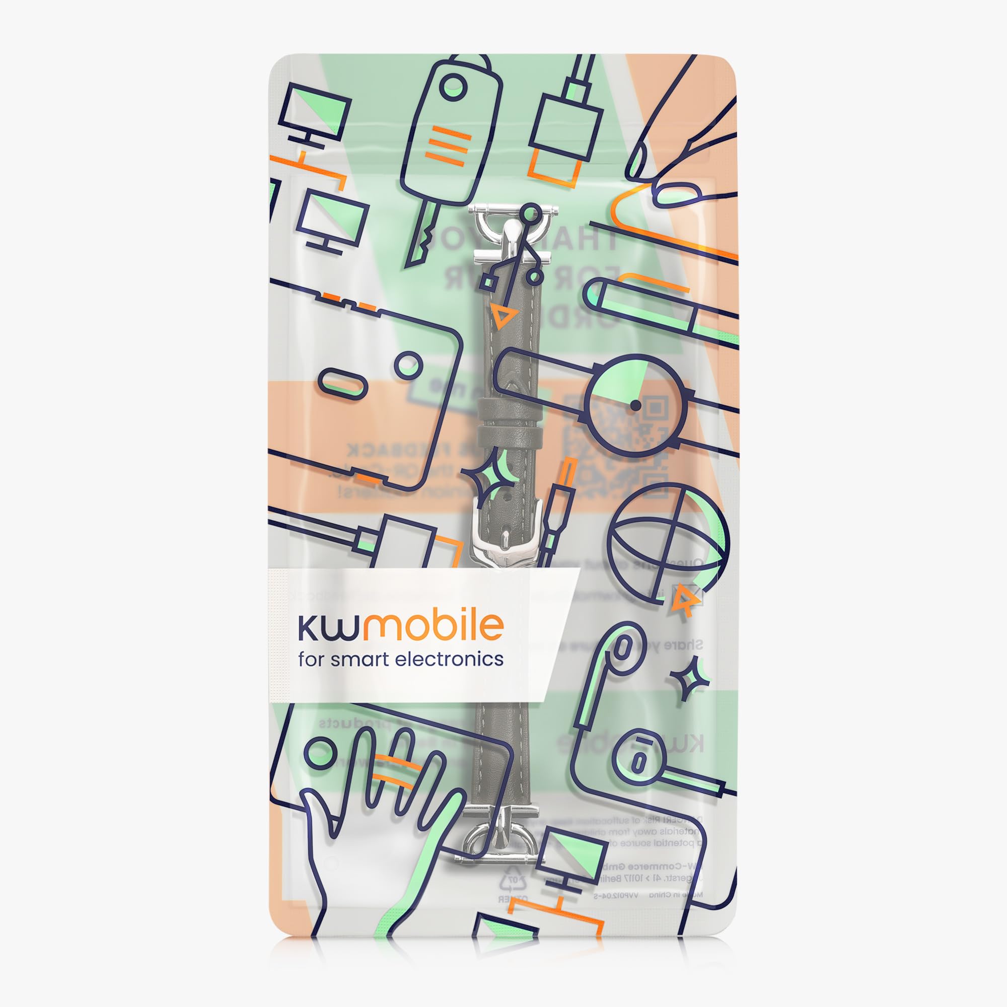 kwmobile Pasek do zegarka z prawdziwej skóry kompatybilny z Google Pixel Watch Series 41mm / Pixel Watch 4 41mm - pasek wymienny do smartwacha - jasnobrązowy