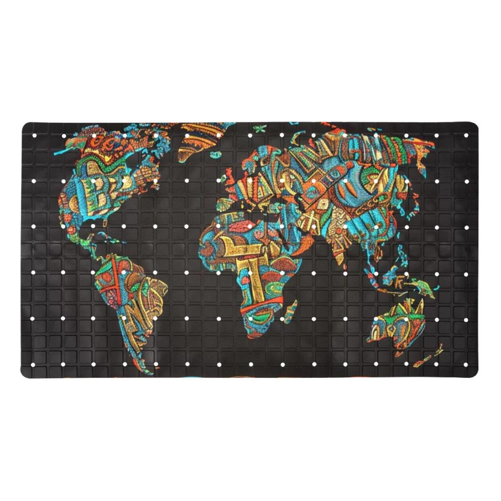 Alfombrilla antideslizante para bañera extra larga Peace World