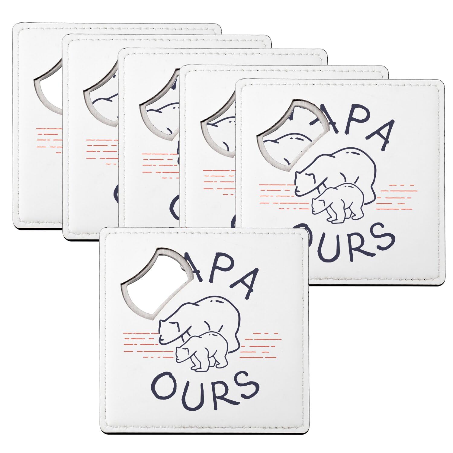 Sous verre décapsuleur Papa Ours pour des apéros conviviaux en famille