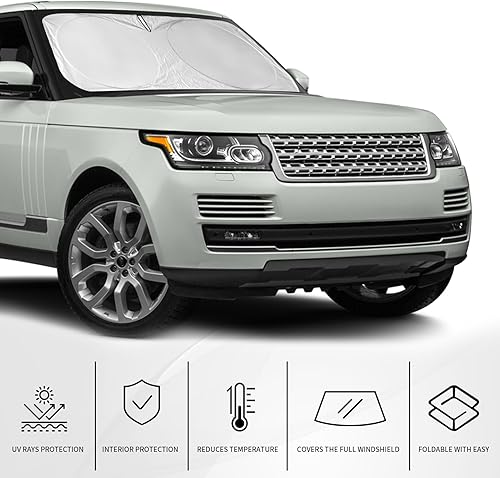 Miniatura 366 de Parasol para parabrisas de ajuste personalizado, cubierta para ventana delantera, visera plegable 210T, protector que bloquea los rayos ultravioleta