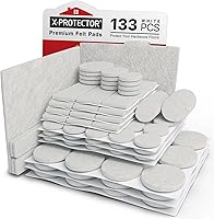 Vista 10 de Mejores Almohadillas de Fieltro para Muebles X-PROTECTOR - 48 Almohadillas Premium de Fieltro para Sillas, Protector de Suelo para Pies de Muebles