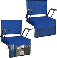Vista 12 de Sheenive Asientos de estadio extra anchos para gradas (380 libras) – Suave y cómoda, silla grande y alta con soporte para la espalda, 2 piezas
