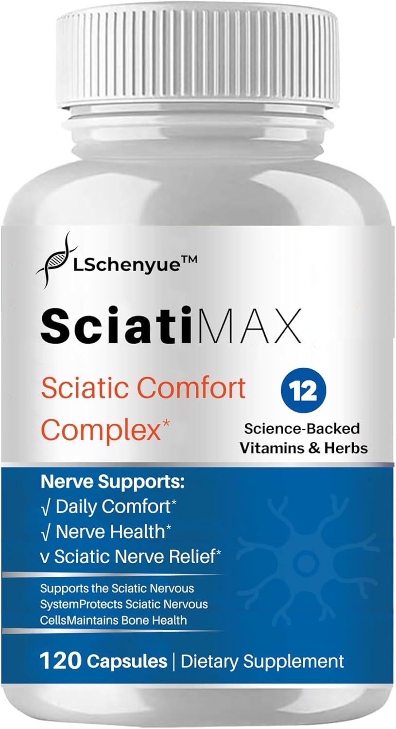 Sciatica Nerve Pain Relie, Botanical Extracts, Carefully Selected Ingredients, Premium Quality  120 Capsulesf