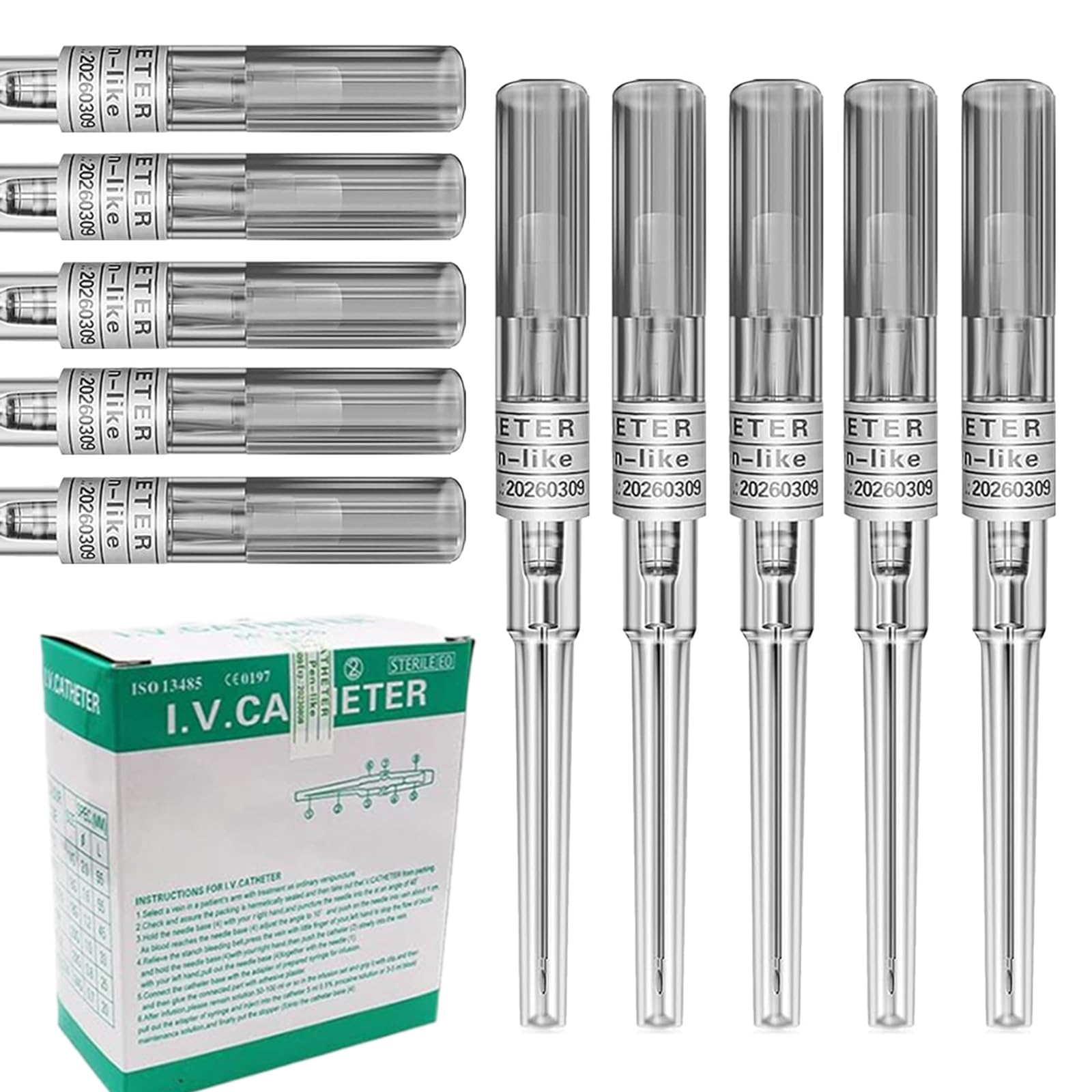 16G Catheter Piecring Needles Ear Nose Mix Hollow Needles for Belly Navel Piercing