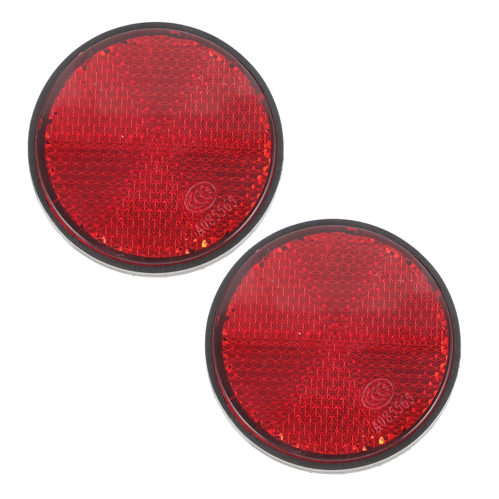 Balacoo 2 Pack Round Reflective Safety Reflector Red Bike Rear Reflector Screw for Bicycle Motorcycles