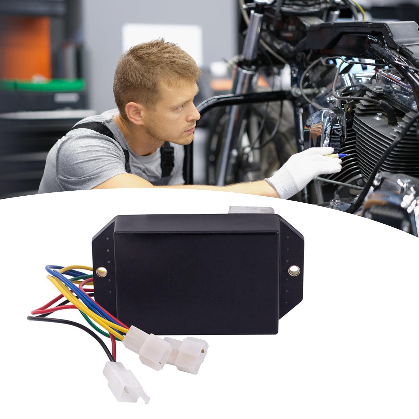 Regolatore Tensione Automatico Professionale KIDAVR-95S per Generatore Monofase con Protezioni da Sovraccarico Elettricità per Eventi Commerciali da Campeggio All'aperto