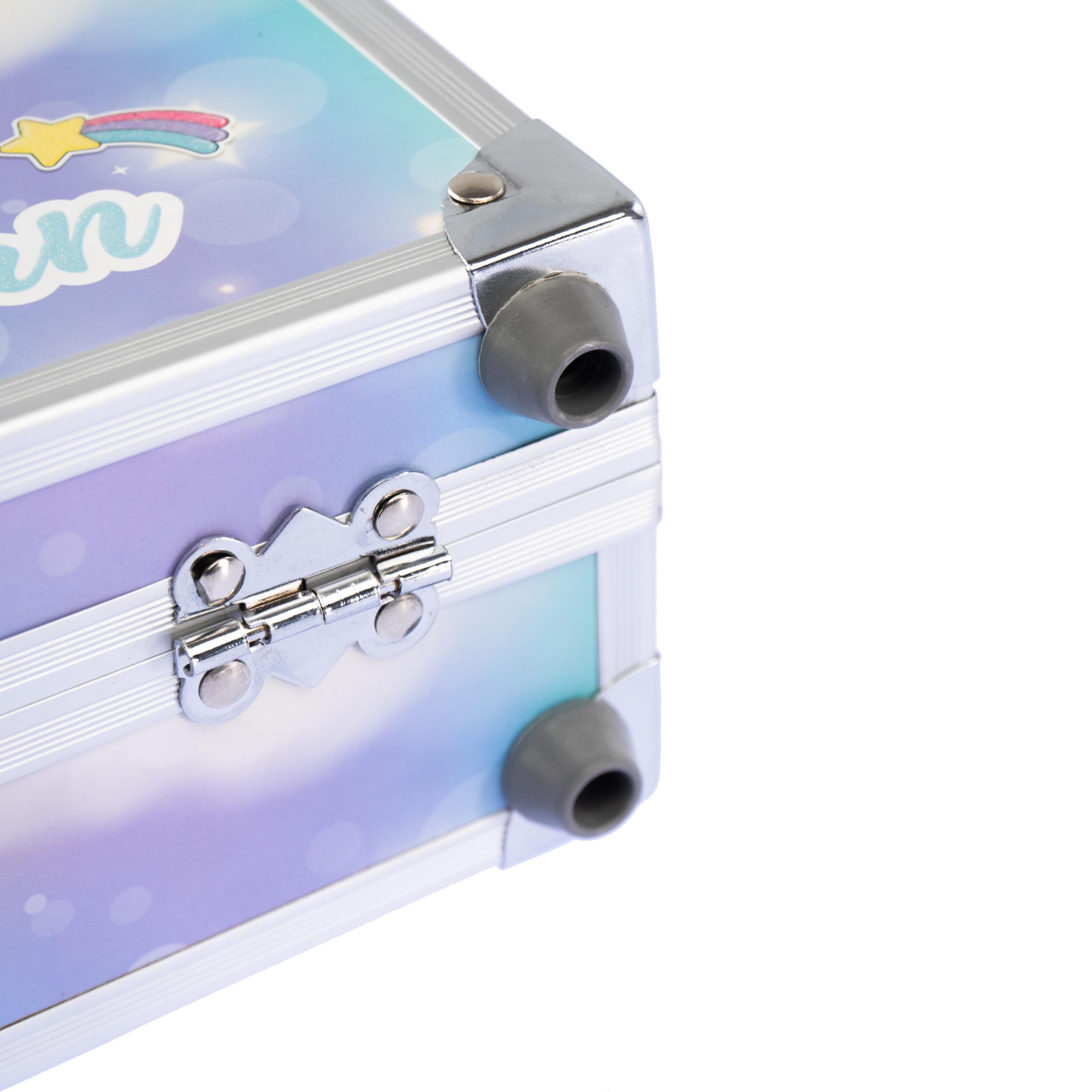 Nice Group - Magic Unicorn Case Make Up, Valigetta con Specchio e Set di Trucchi per Bambini
