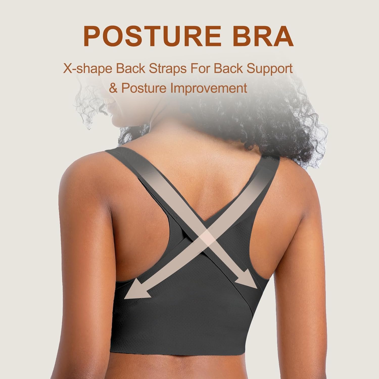Posture Bra for Women Wireless Push Up Bralette Full Coverage Back Support Brasieres - Image 2
