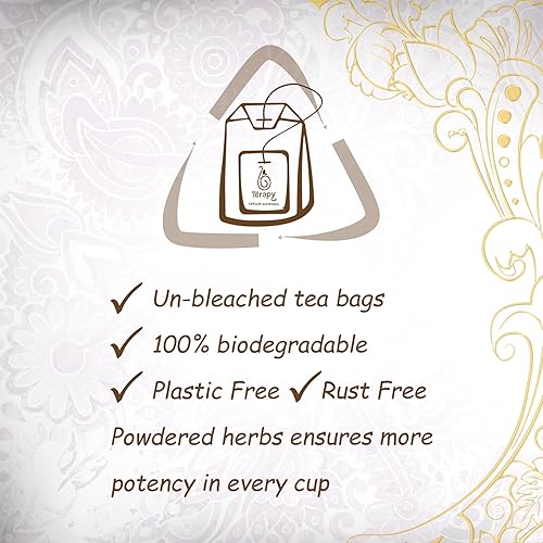 Miniatura 3 de TERAPY AYURVEDIC TEA de Terapy Ceylon  Ingredientes herbales naturales  USDA Orgánico  Bolsas de té orgánicas ecológicas sin blanquear (ImmunTea)
