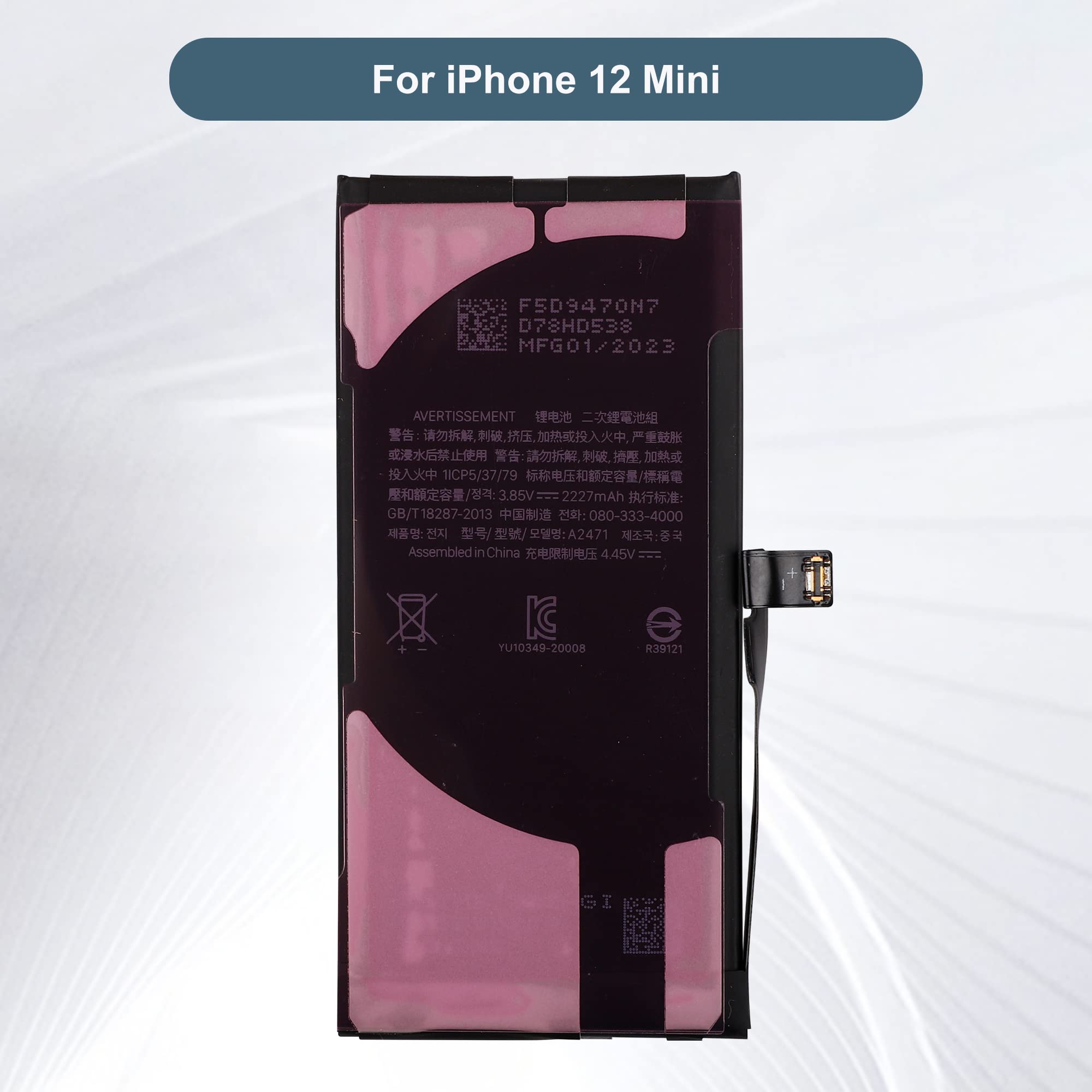 Adesivi Batteria Per IPhone 12 Mini - Strisce Adesive Di Ricambio (2 Pezzi) - Foto 9
