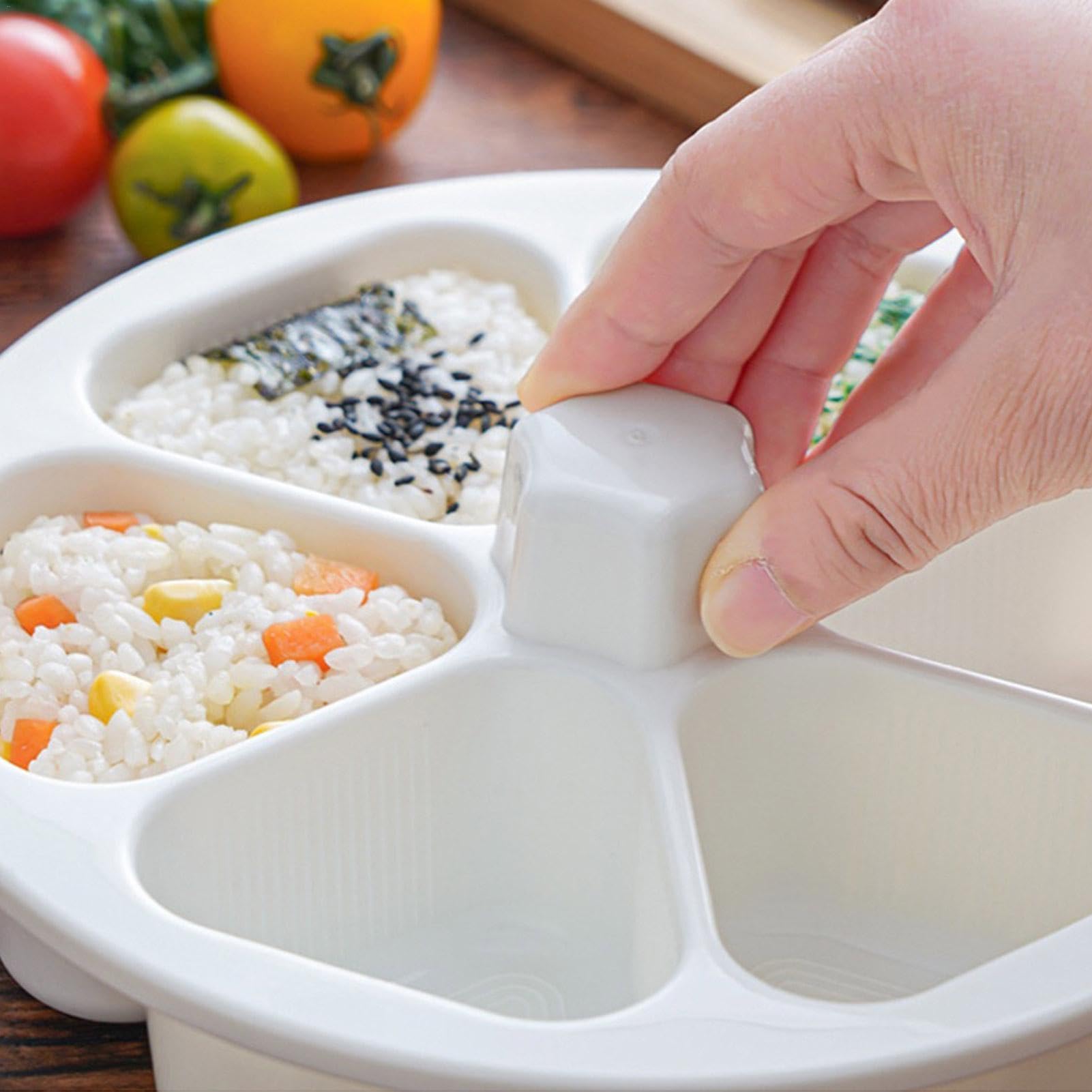 Amazon｜おにぎり型 簡単 便利 おむすび 6穴 おにぎりメーカー