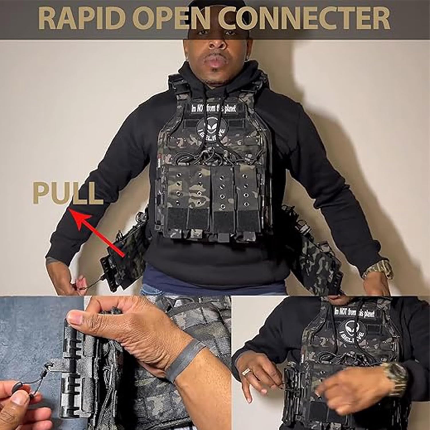 Quick Release Tactical Outdoor Vest - Image 4