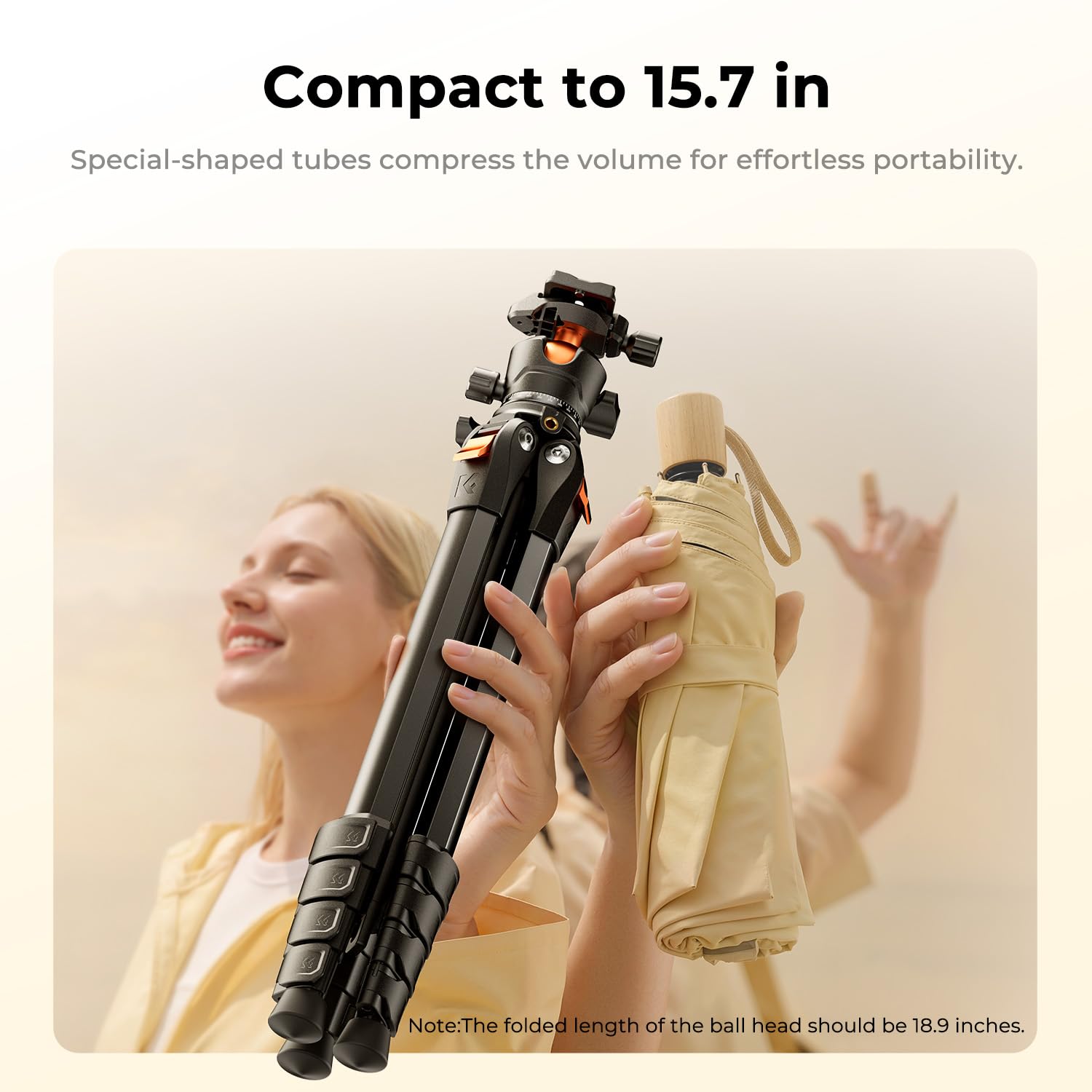 Statyw fotograficzny K&F CONCEPT, statyw fotograficzny 162 cm, statyw podróżny, statyw do smartfona z uchwytem na tablet, aluminiowy statyw podróżny A305A1+BH-40