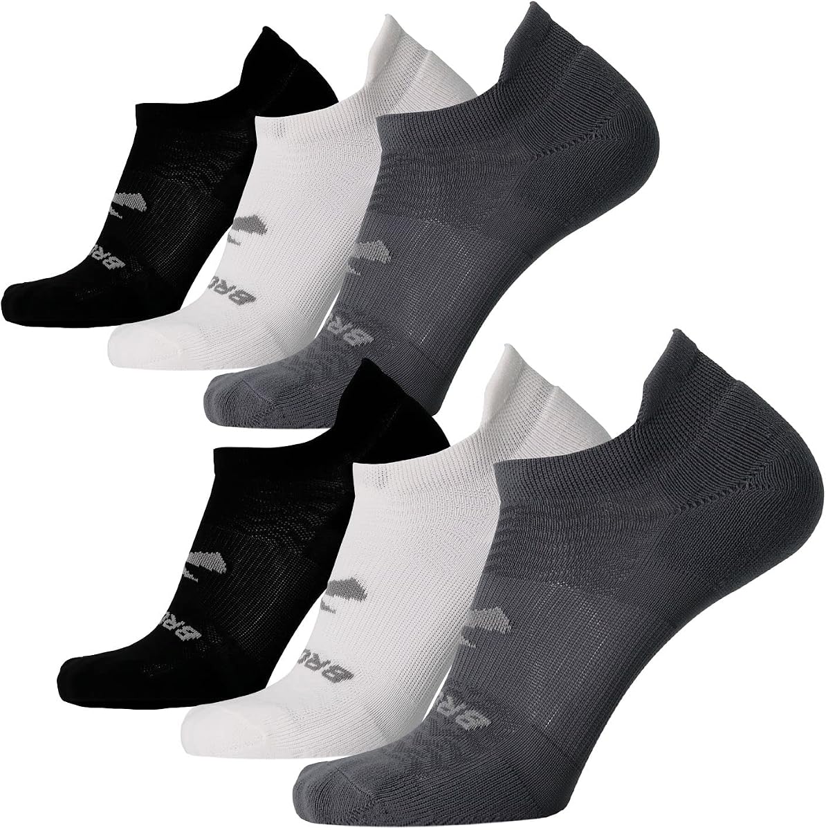 Calcetines Run-In No Show, calcetines deportivos para correr, ajuste cómodo, paquete de 6