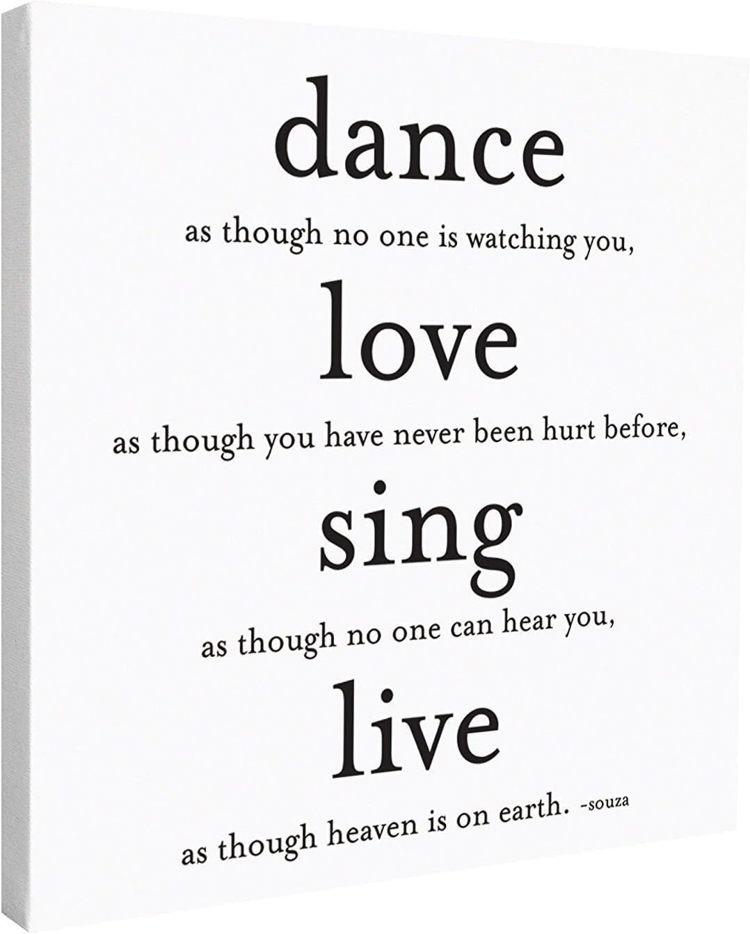 Quotable Canvas- "Dance, Love, Sing"