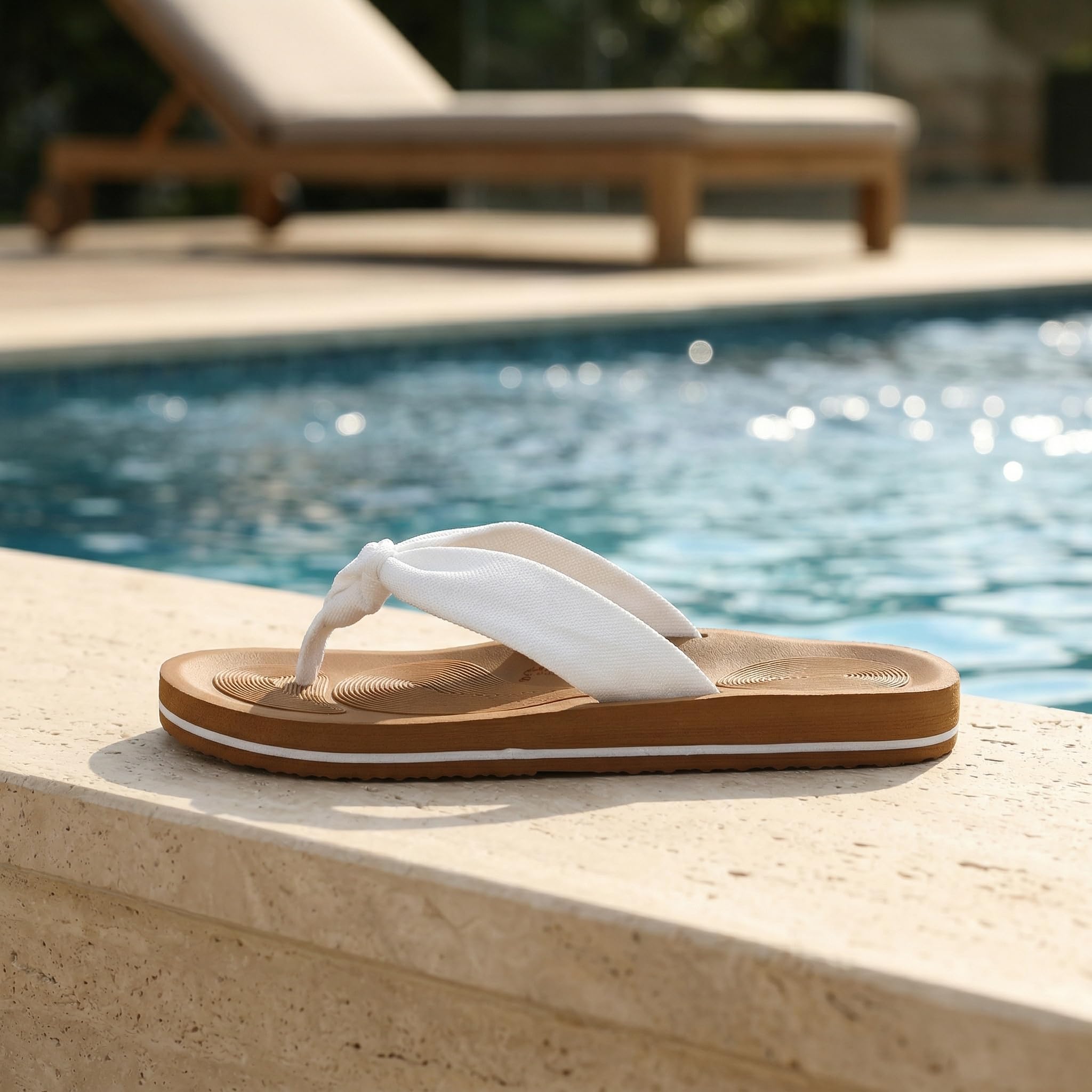 ARRIGO BELLO Tongs Femme été, Confortables Tissu Sandales, Antidérapants Plage Piscine Chaussures, Mode Vacances Pantoufles Tailles 36-41