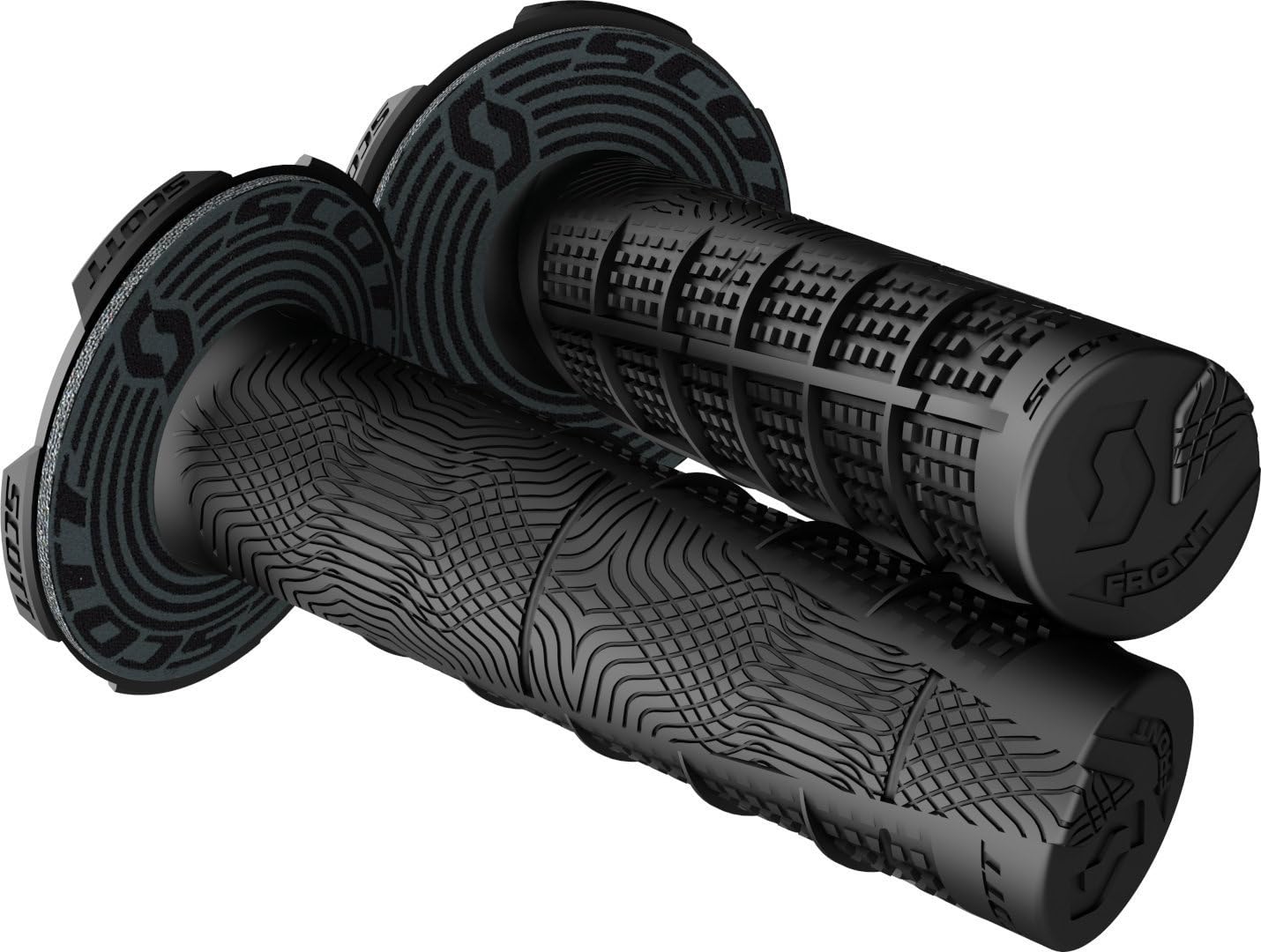 Scott Duece Plus Donut Grip Motocross, nero opaco, unica taglia