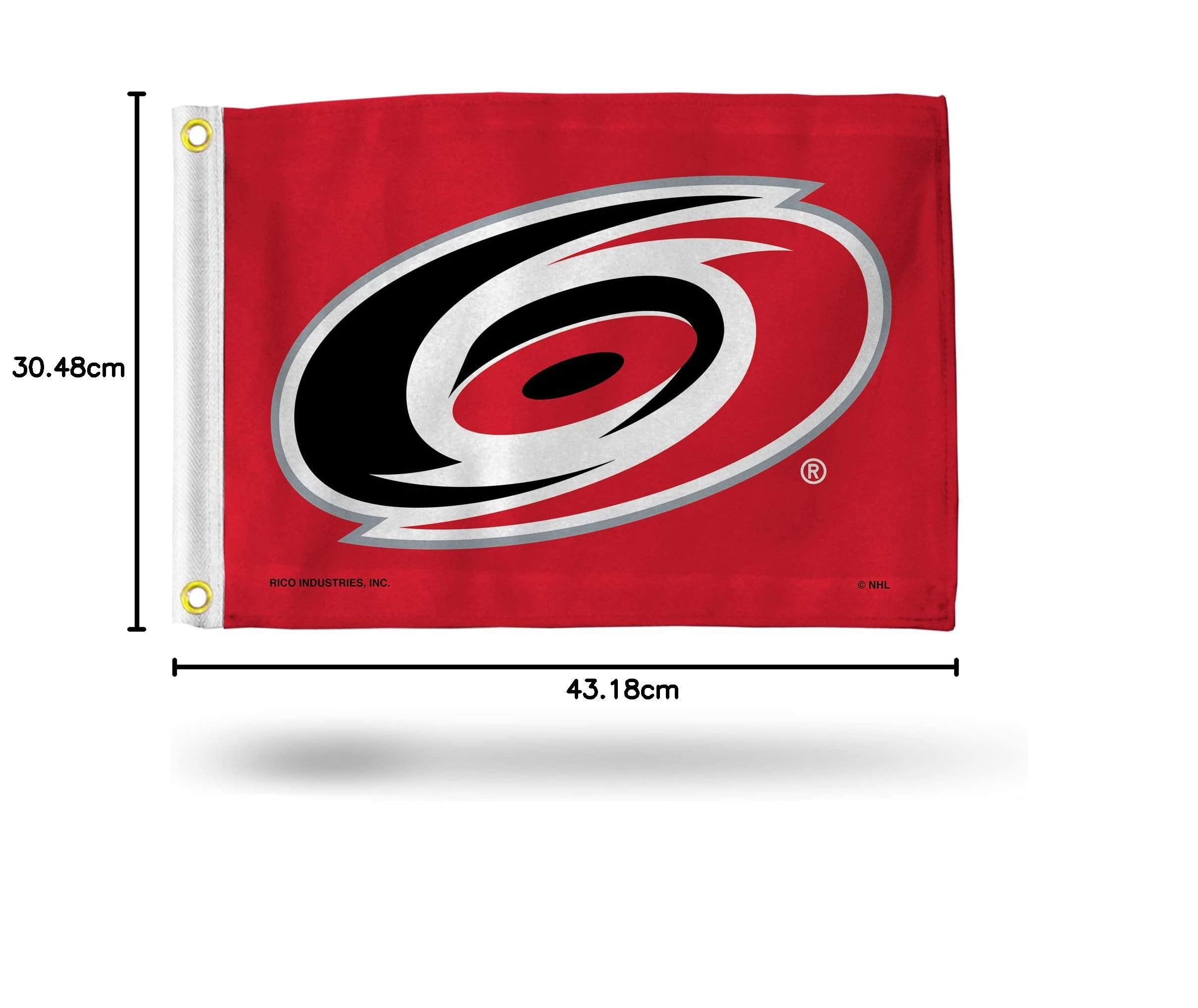 Rico Industries NHL Hockey Chicago Blackhawks standardowa flaga użytkowa - dwustronna - idealna do łodzi, wózka golfowego/domu itp.