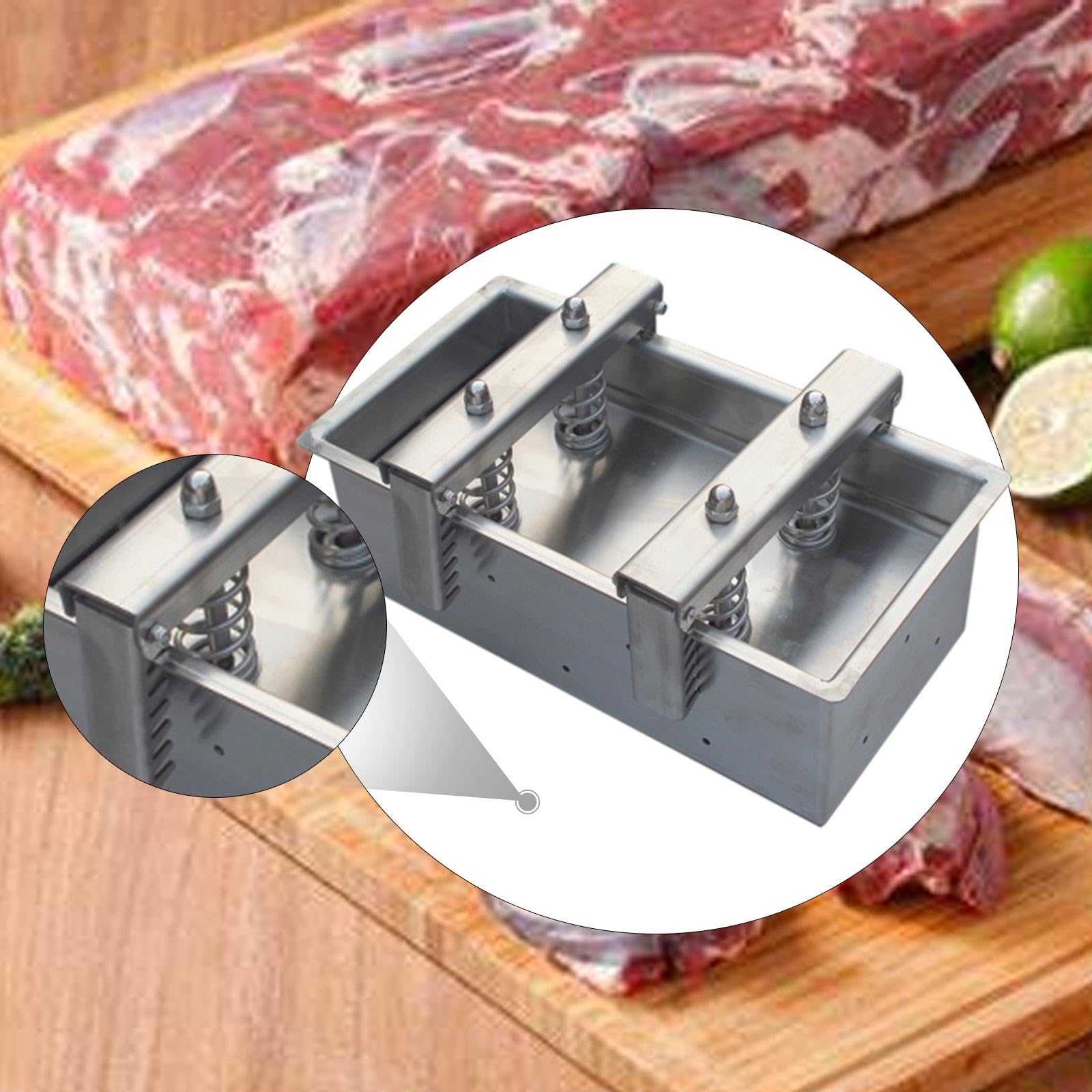 Yajuyi Pressa per Carne in Acciaio Inossidabile, Pressa per Carne Staccabile per Uso Commerciale, Cucina, Casalingo, 3kg