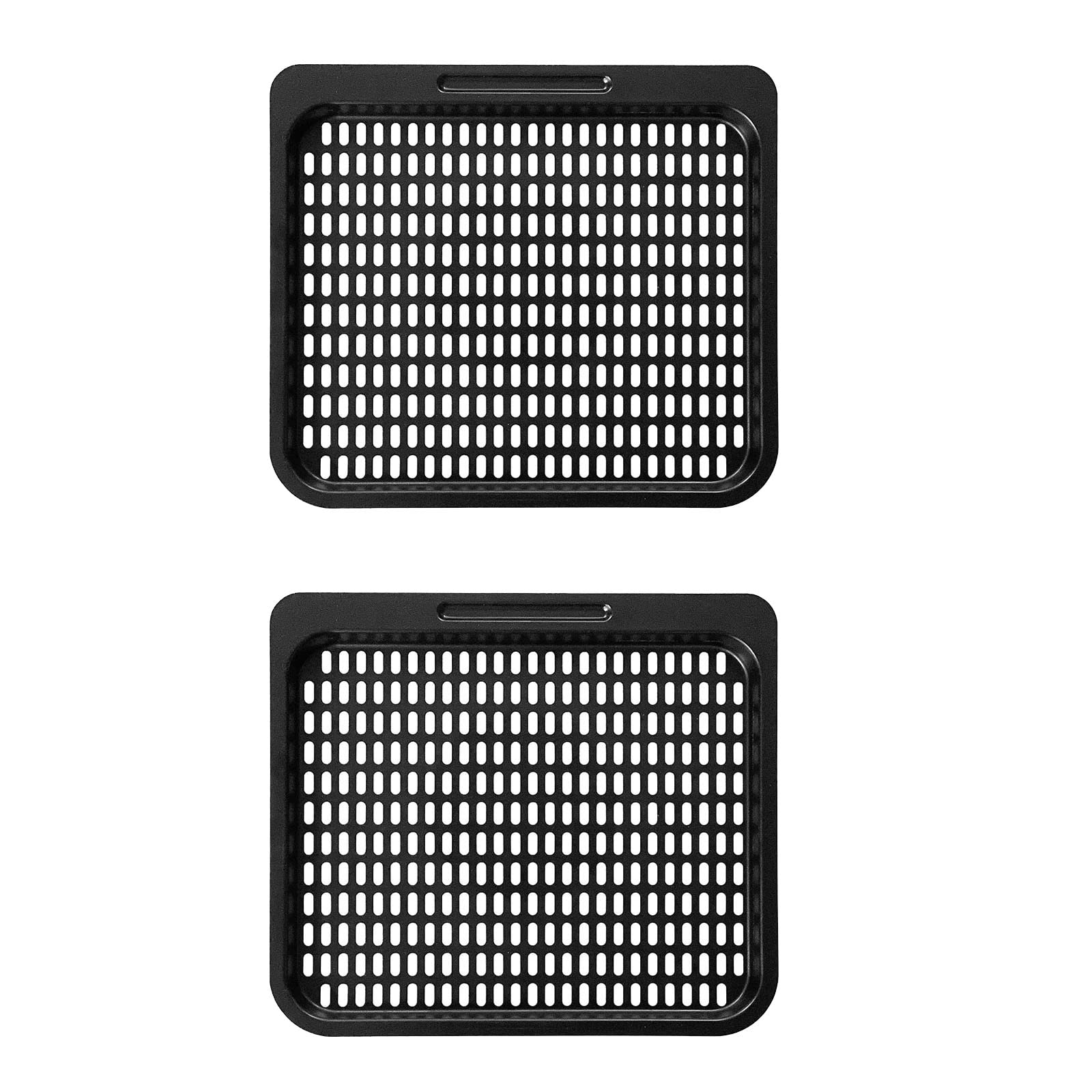 Puupaa Air Fryer Rack Tray, Cooking Trays Replacement for Air Fryer Oven, Detachable Carbon Steel Mesh Rack, Non-stick Air Fryer Oven Home Supplies for Air Fryer Accessories-2 Pack