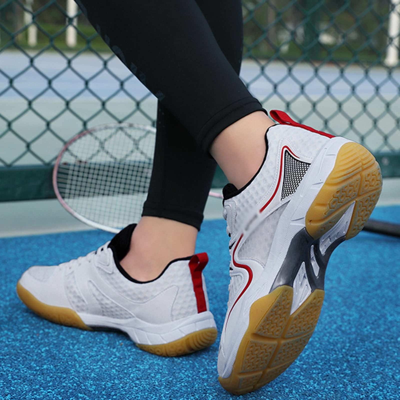 AIRFUL Zapatos de Tenis para Hombre y Mujer, Entrenamiento en cancha Interior, Tenis de Squash, Tenis, Zapatos Deportivos adecuados para Balonmano, Pickleball, bádminton, Floorball, Squash