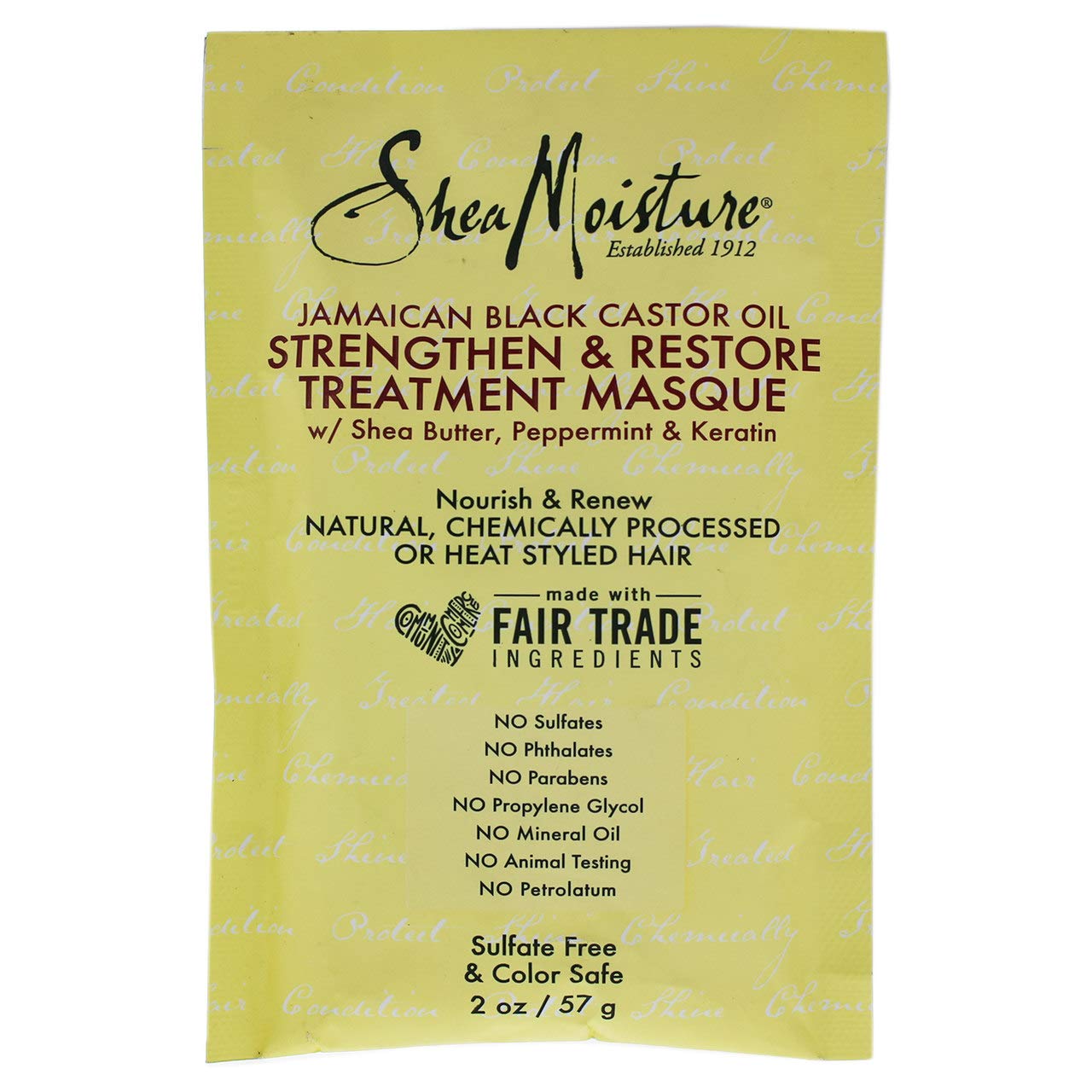 Jamaican Black Castor Oil Strengthen Grow Restore Treatment Masque For Unisex 2 oz Treatment, White