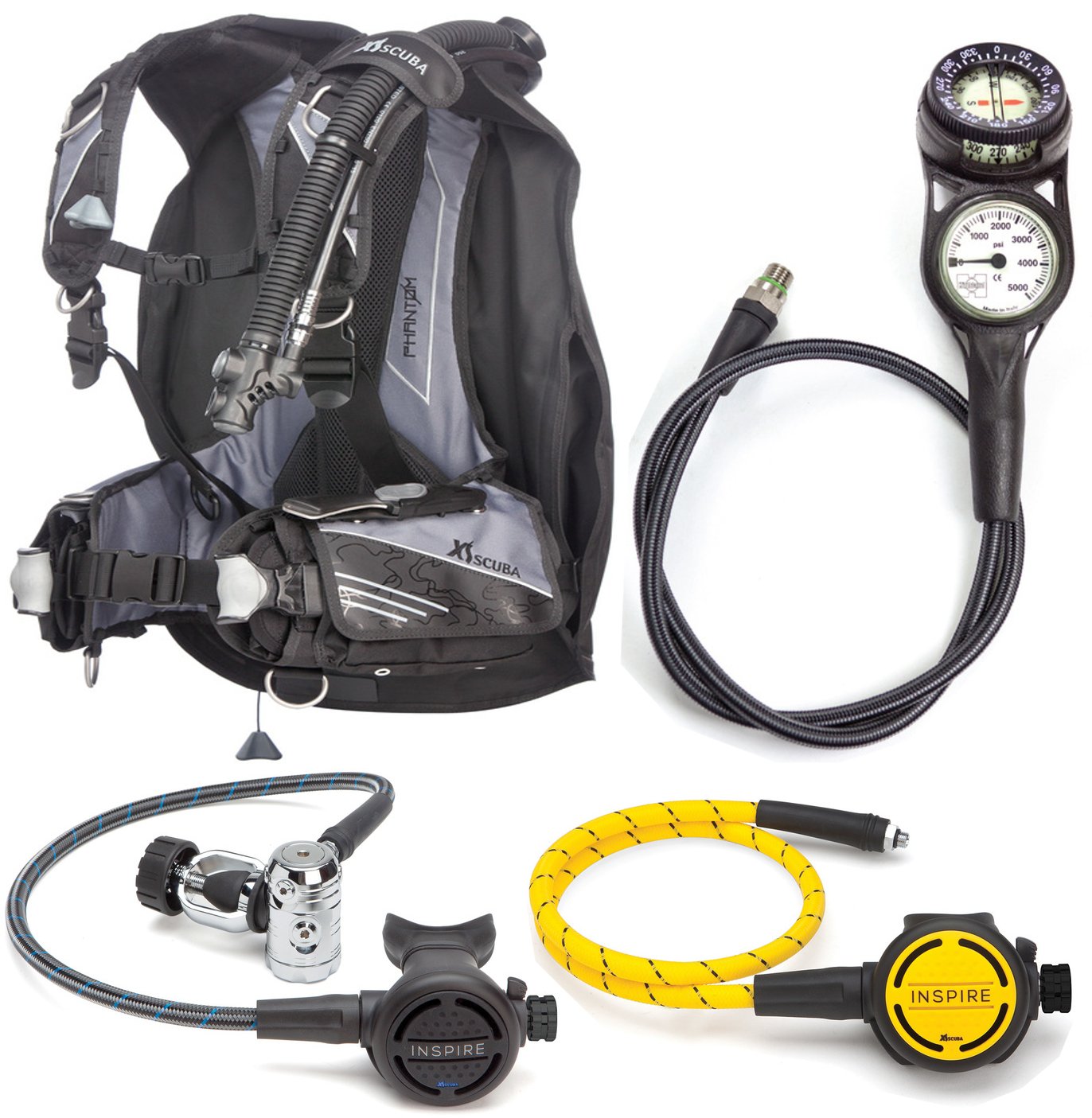 XS Scuba Step It Up Phantom BCD Dive Package (Small/Medium)