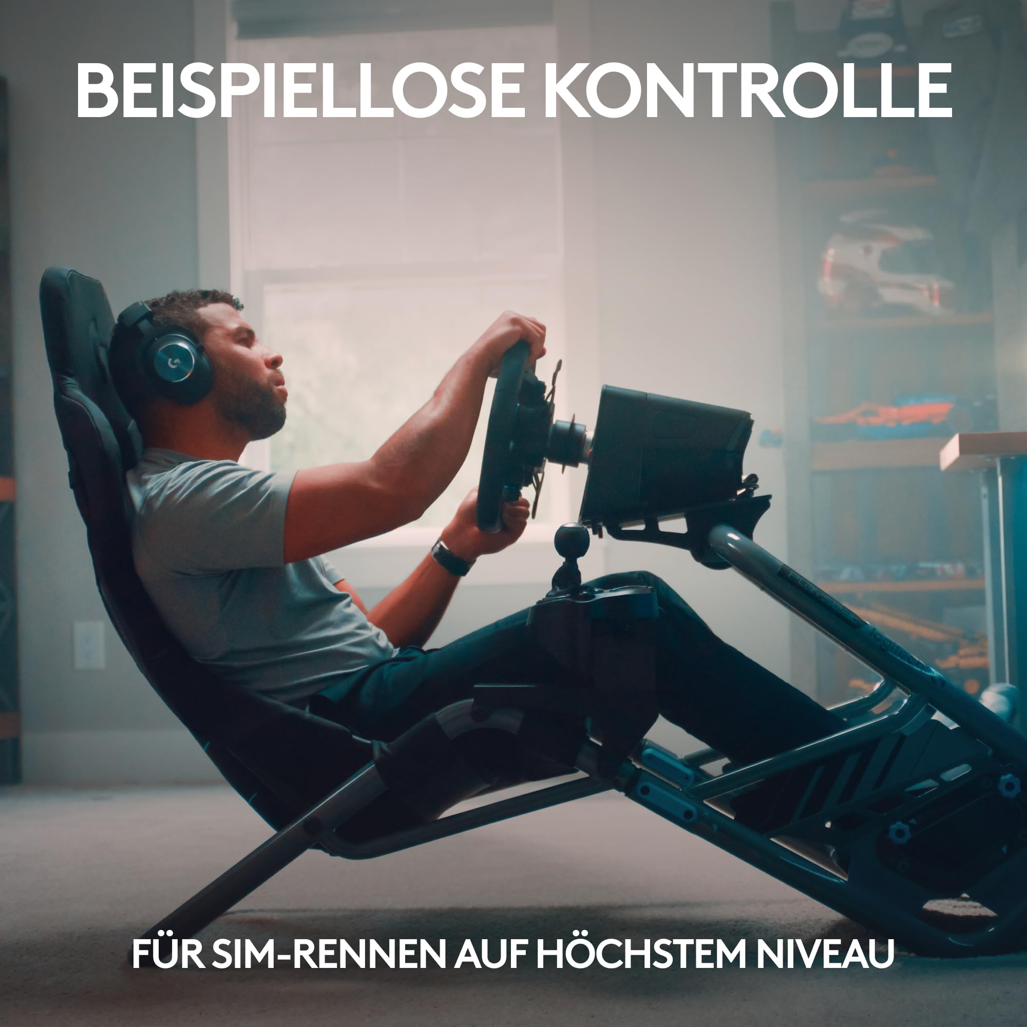 Logitech PRO Racing Wheel & Pedals Bundle für PS5, PS4, PC – 11 Nm Direktantrieb, Schwarz