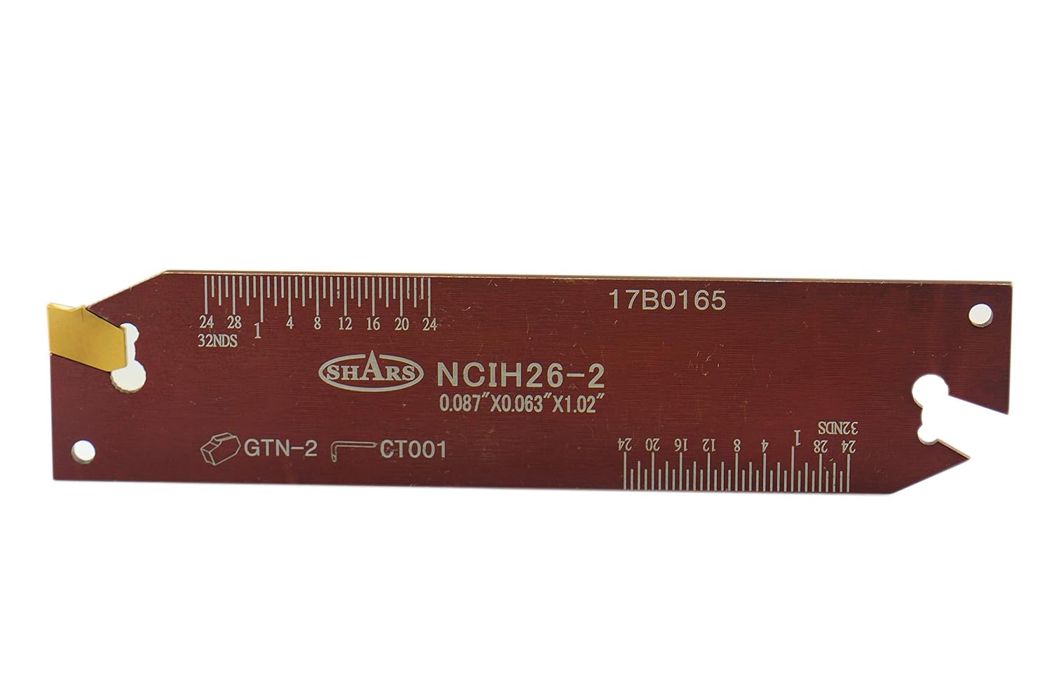 SHARS NCIH-26-2-PS Positive Stop Adjustable Blade for Self-Lock Cut-Off GTN Inserts 404-0379 !]